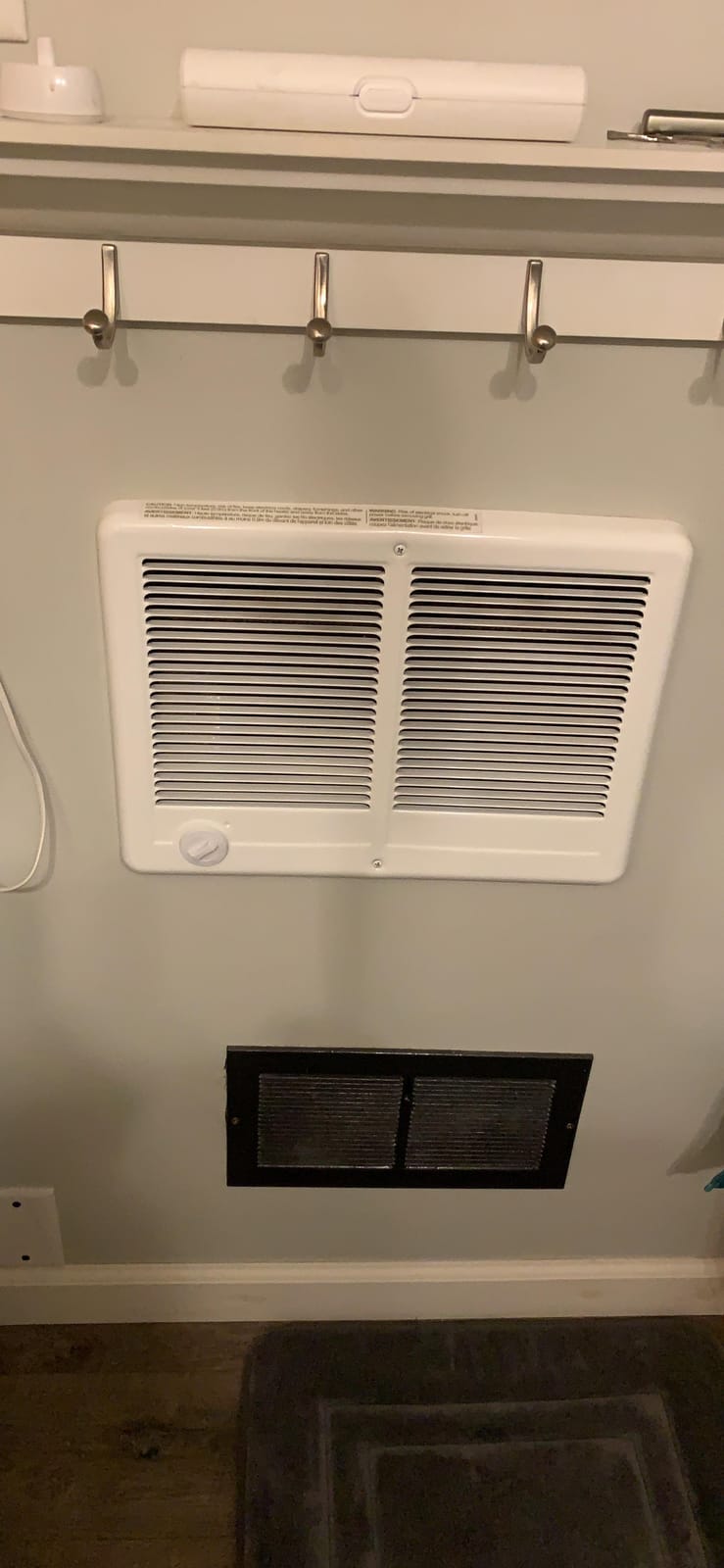 Cadet Com-Pak Twin Electric Wall Heater 4000W 240V Thermostat, Large Room customer photo 2