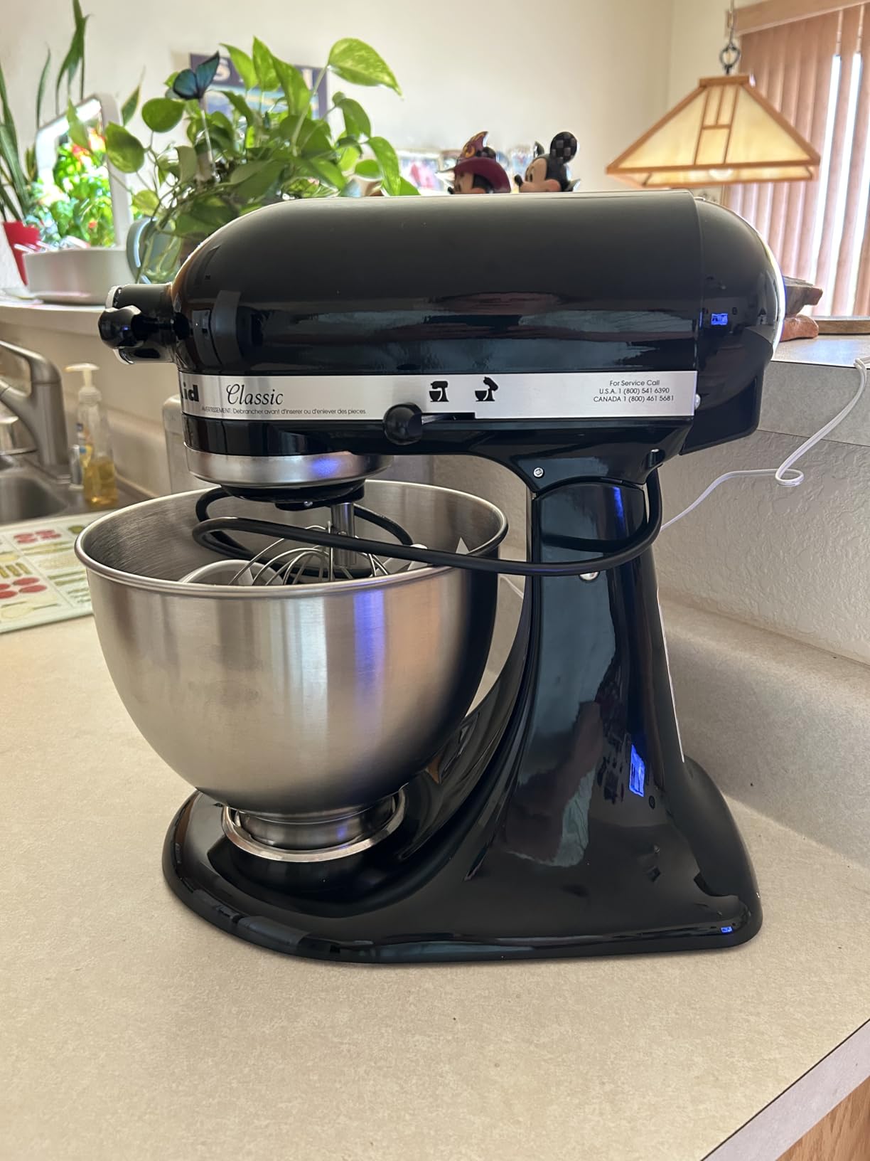 KitchenAid Classic Series 4.5 Quart Tilt-Head Stand Mixer K45SS, Onyx Black | 10 Speeds, Durable Metal construction, 59 Touchpoints for Thorough Mixing, Compatible with KitchenAid Attachments customer photo 2