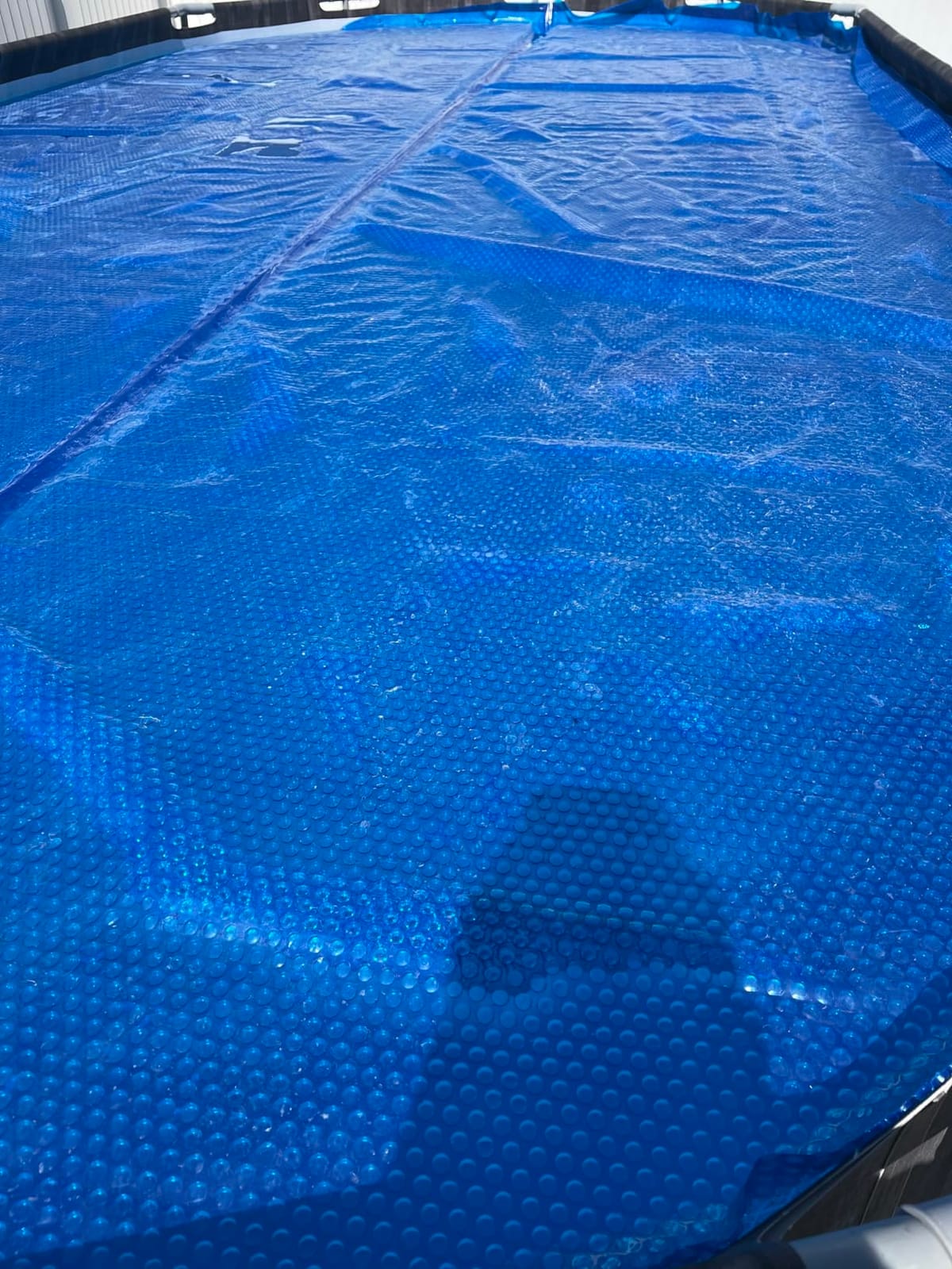 Blue Wave 16x32-ft Rectangle Solar Pool Cover 12-Mil Blue - Solar Cover for Above Ground Pool & Inground Pool, Thermal Bubble Blanket for Heat Retention & Reduced Evaporation customer photo 2