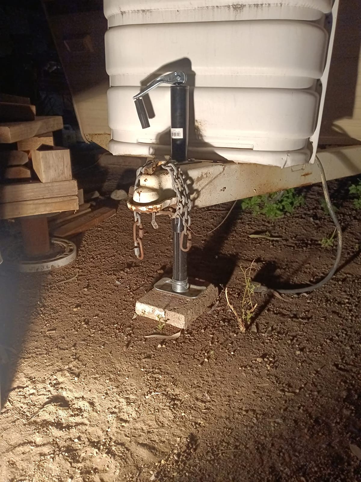 CURT 28250 A-Frame Trailer Jack, 5,000 lb Support, 14