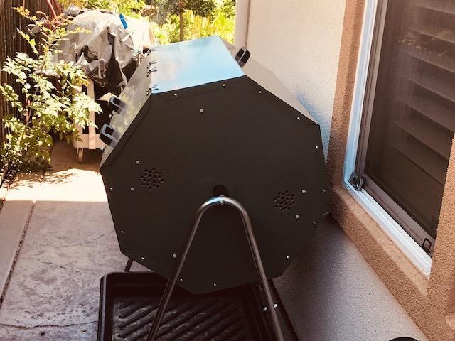Jora Composter JK 270 - Outdoor Dual Chamber Compost Tumbler - 70 Gallon - Galvanized Steel Construction customer photo 1