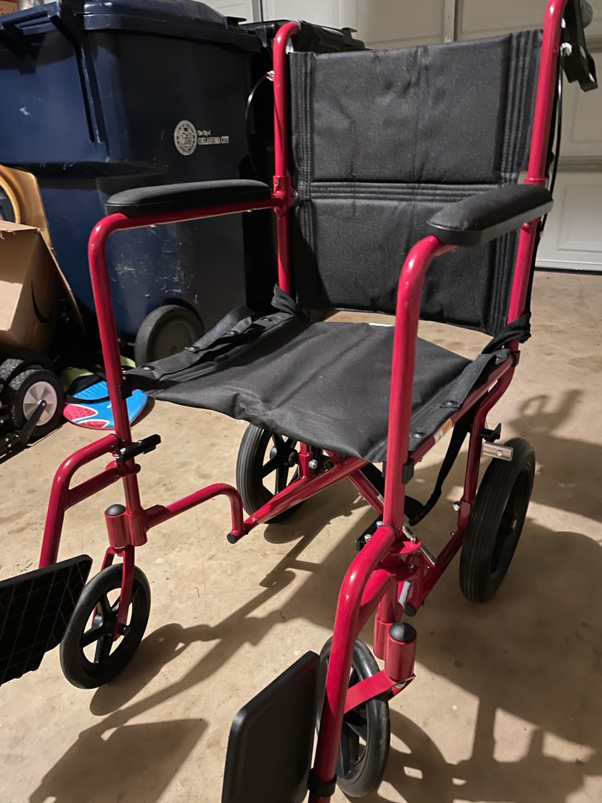 Lightweight Expedition Transport Wheelchair with Hand Brakes, Red | Transport Wheelchair Featuring Lightweight Expedition Frame with Hand Brakes for Safety Daily for Everyday Use customer photo 2
