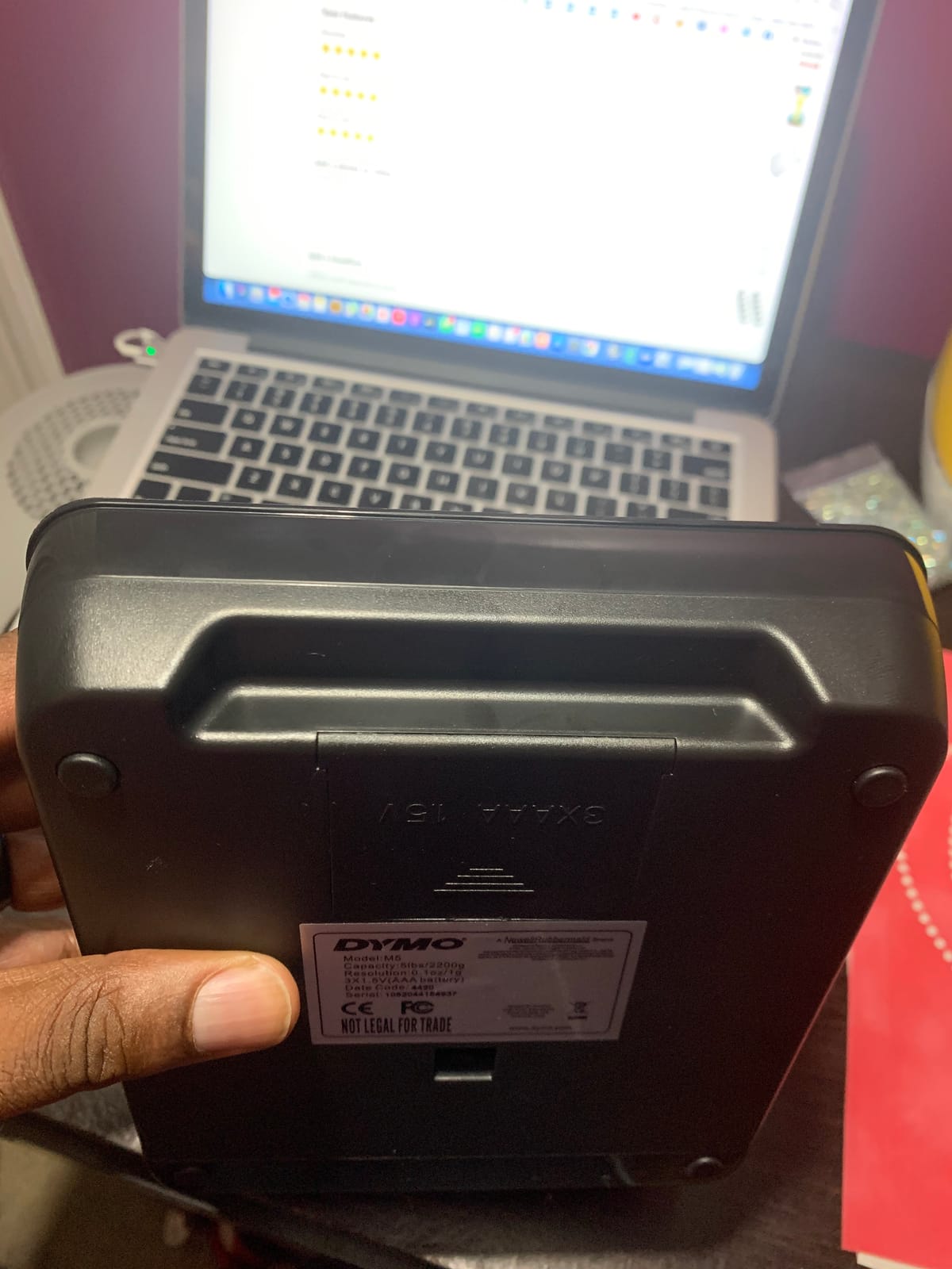 DYMO M5 Digital Postal Scale, 5-Pound Capacity - for Shipping & Weighing Mail, Letters, Packages, Envelopes customer photo 1