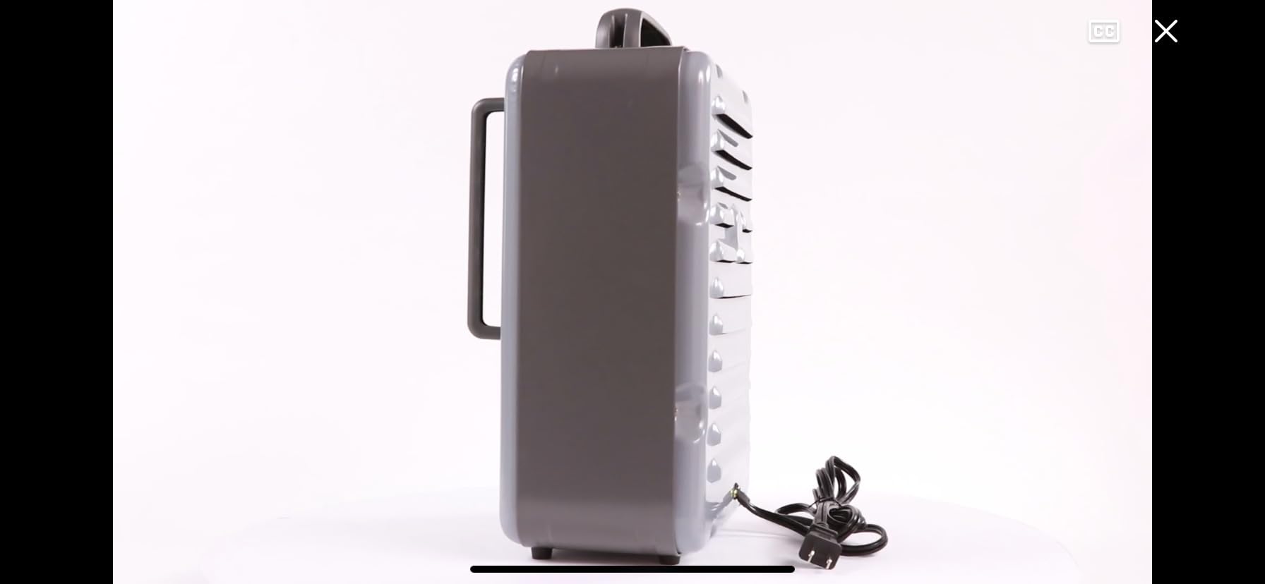Comfort Zone Electric Portable Milkhouse Style Utility Space Heater with Adjustable Thermostat, Overheat Protection, and Safety Tip-Over Switch, Ideal for Garage or Greenhouse, 1,500W, CZ798BK customer photo 1