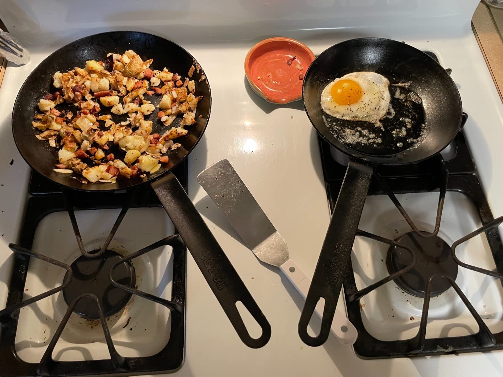 Lodge Pre-Seasoned Carbon Steel Skillet, Long Handle, 8 Inches customer photo 2
