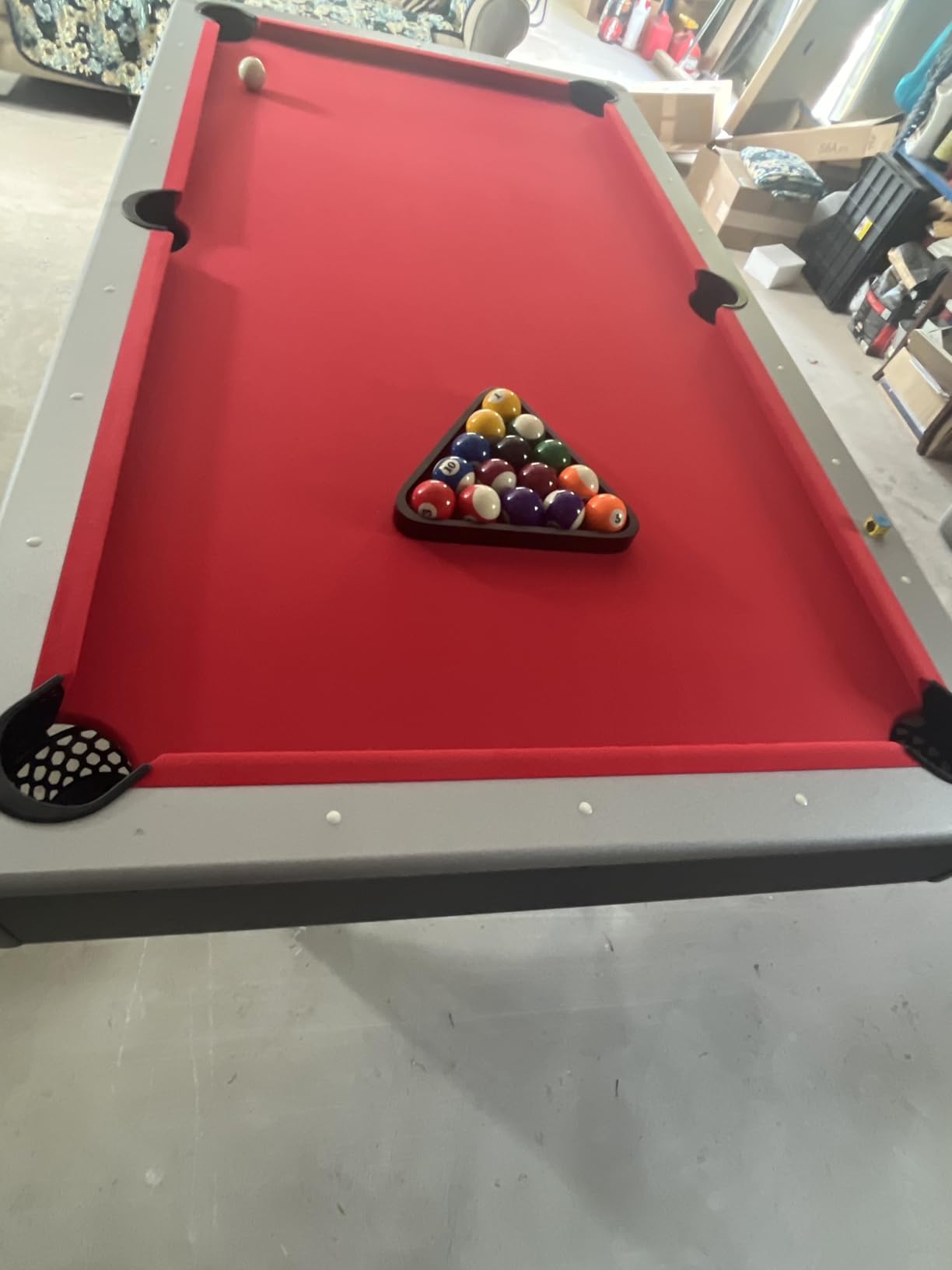 Hathaway Maverick 7 Foot Pool Table with Table Tennis Top - with Accessories for Both Games - Space-Saving Ping Pong and Pool Table Combo for Families - Matte Black Finish customer photo 1