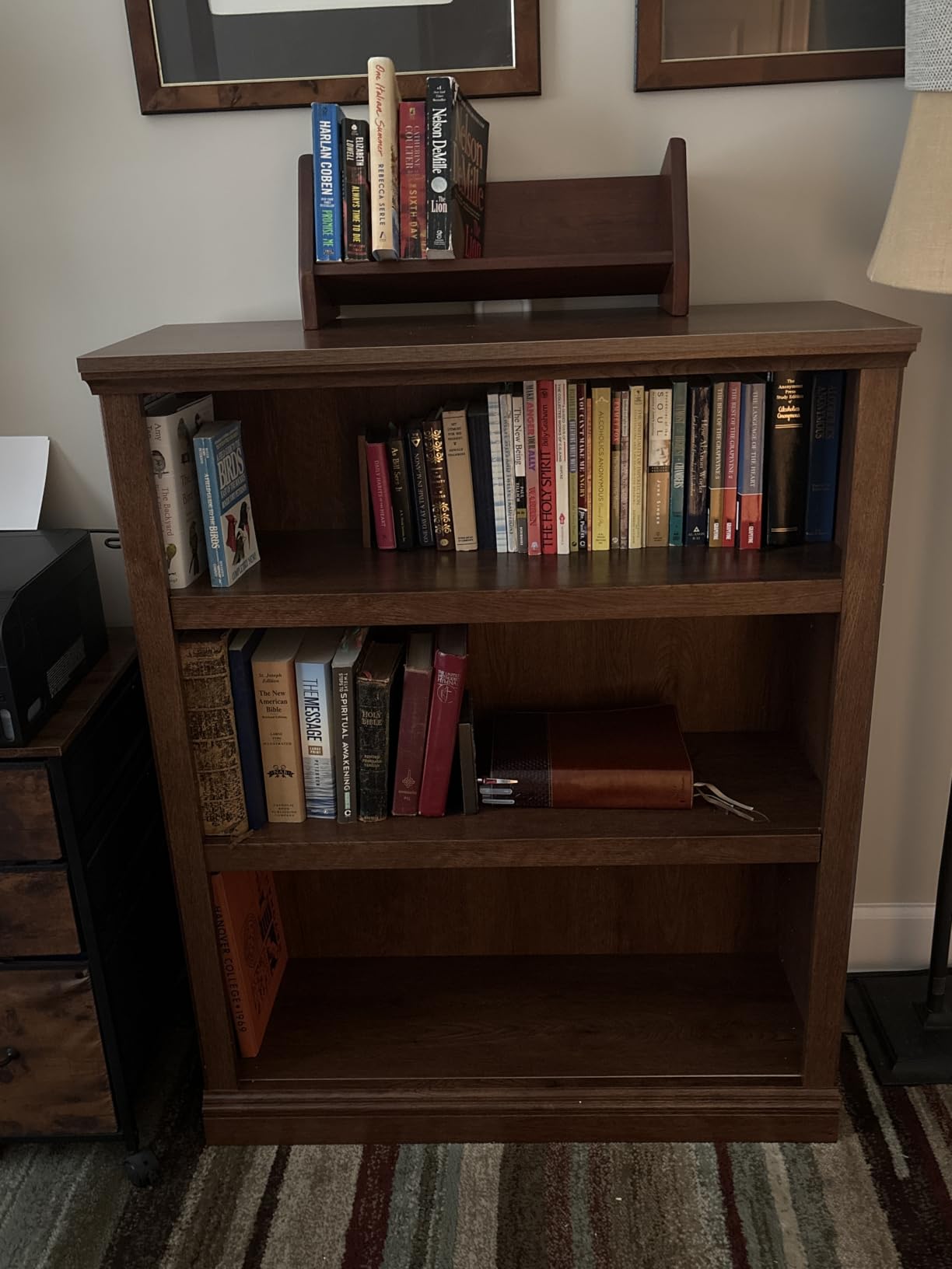 Sauder Miscellaneous Storage 3-Shelf Bookcase/ Book shelf, Select Cherry finish customer photo 1