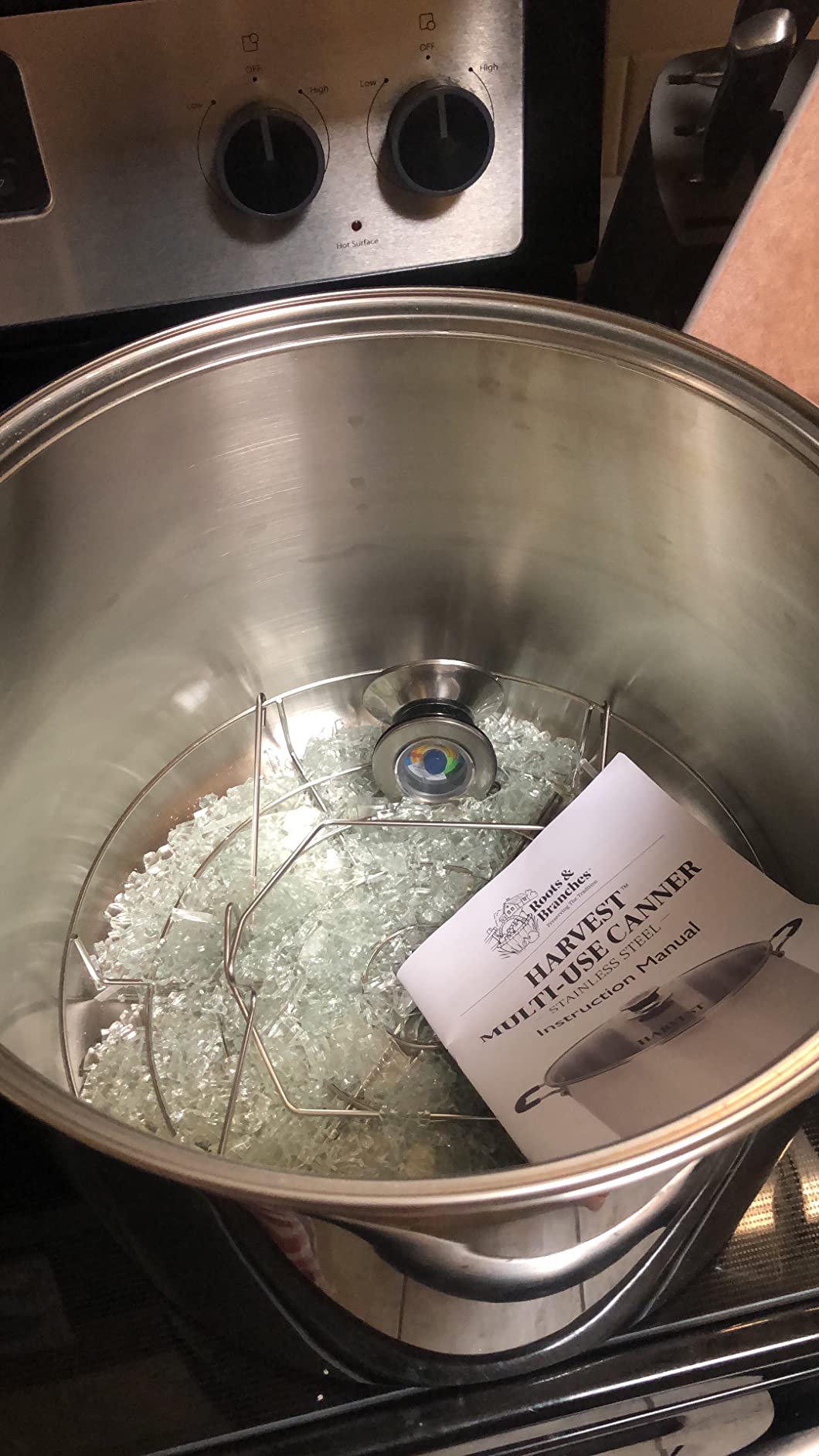 Harvest Stainless Steel 20 Qt Canning Pot with Rack | Water Bath or Steam Canning | Works on All Stovetops Including Induction, Glass, Gas customer photo 1