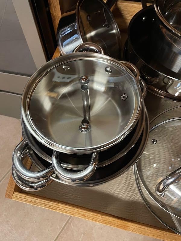 Cook N Home Kitchen Cookware Sets, 12-Piece Basic Stainless Steel Pots and Pans, Silver | Stay-Cool Handle, Induction Compatible, Dishwasher and Oven Safe customer photo 1