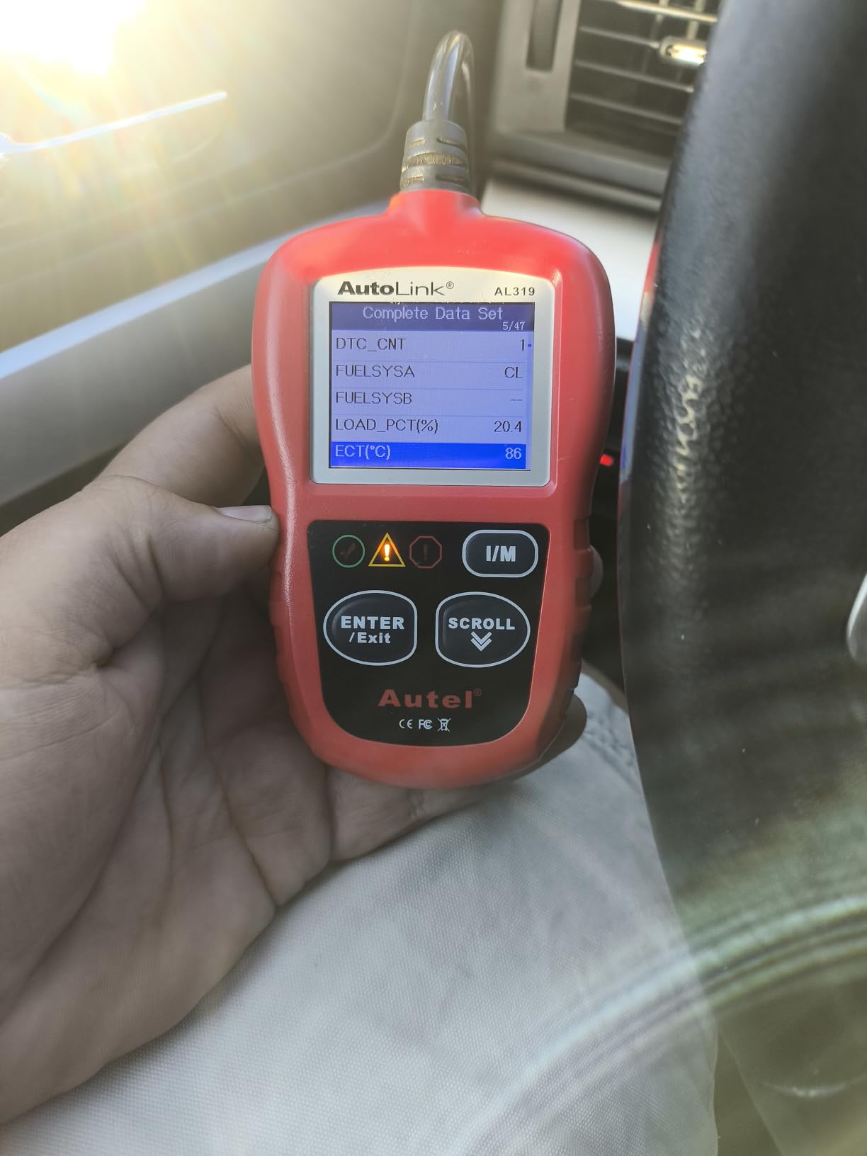 Autel AL319 Professional OBD2 Scanner, Enhanced Check Engine Code Reader with Live Data and Freeze Frame customer photo 1