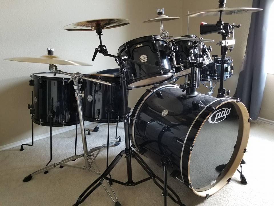 PDP By DW 7-Piece Concept Maple Shell Pack with Chrome Hardware Silver to Black Fade customer photo 1