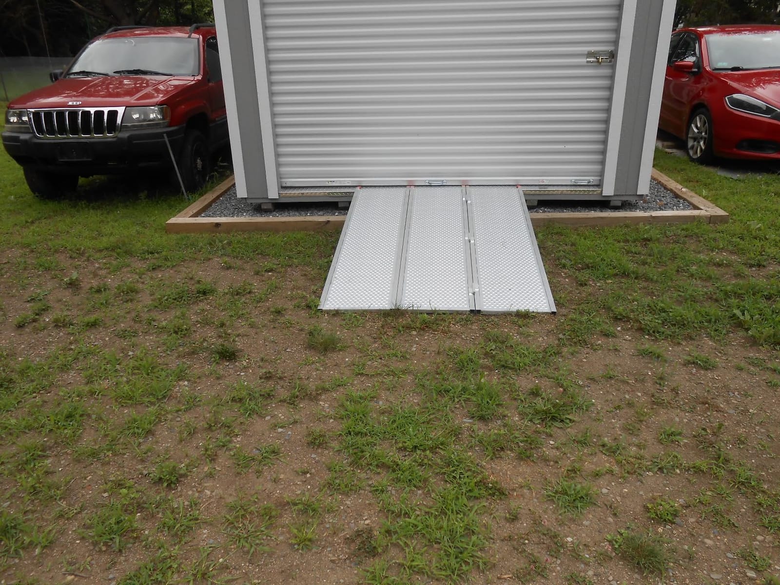 Black Widow 6ft 5in Aluminum Folding ATV Loading Ramp, 1500 lb Capacity | Heavy-Duty Ramp with Extra-Wide Punch Plate Surface for Loading ATVs, UTVs and Mowers into Trucks and Trailers customer photo 1