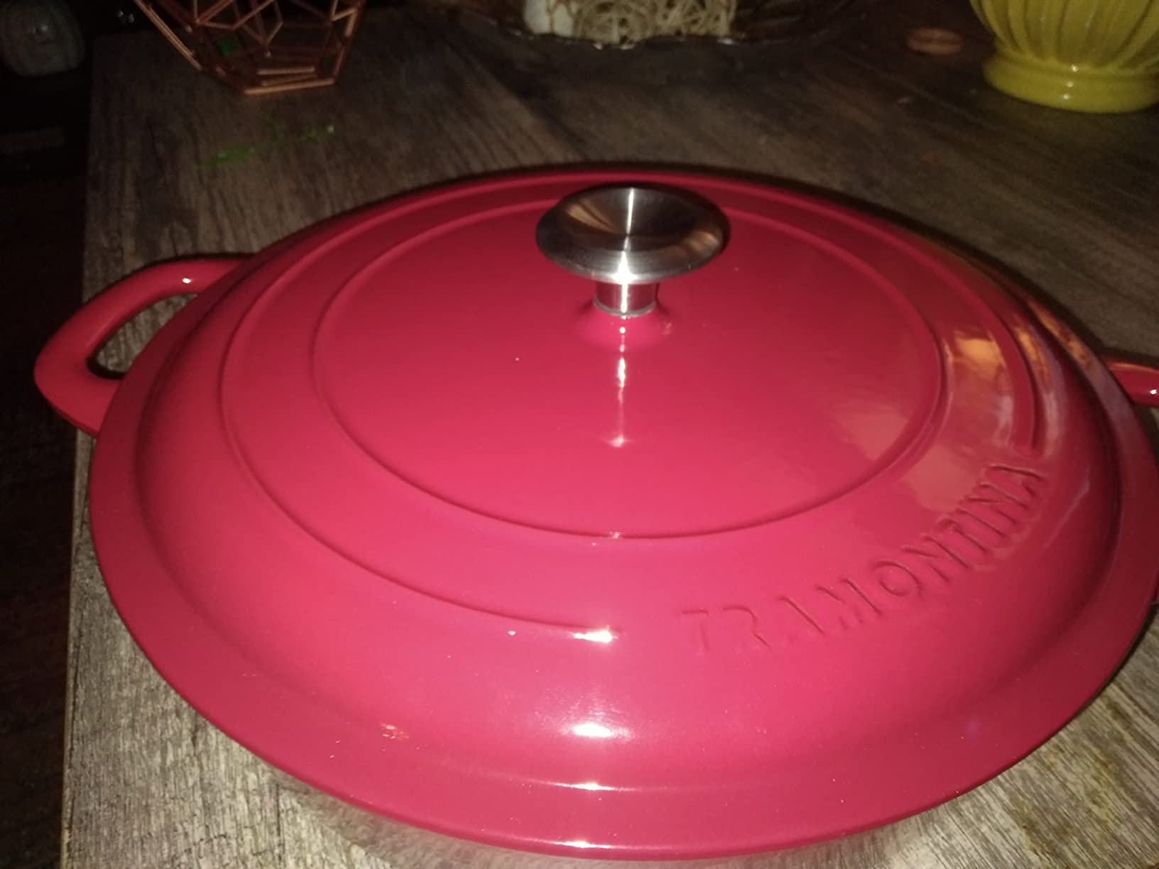 Tramontina Bestow Enameled Cast Iron 5.5-Qt Round Dutch Oven Pot with Lid, Blue customer photo 1