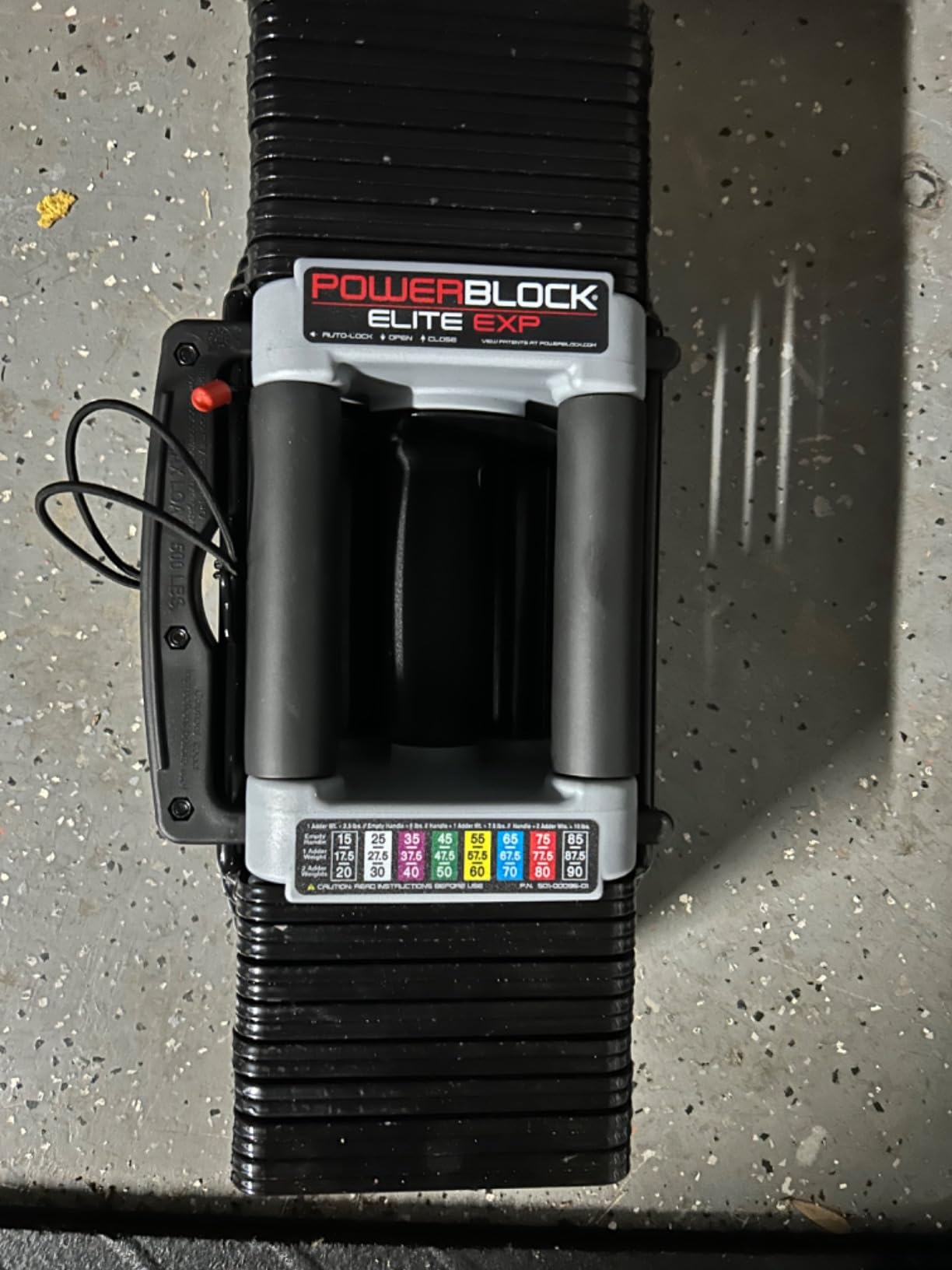 PowerBlock Elite EXP Adjustable Dumbbells, Sold in Pairs, Stage 1, 5-50 lb. customer photo 2