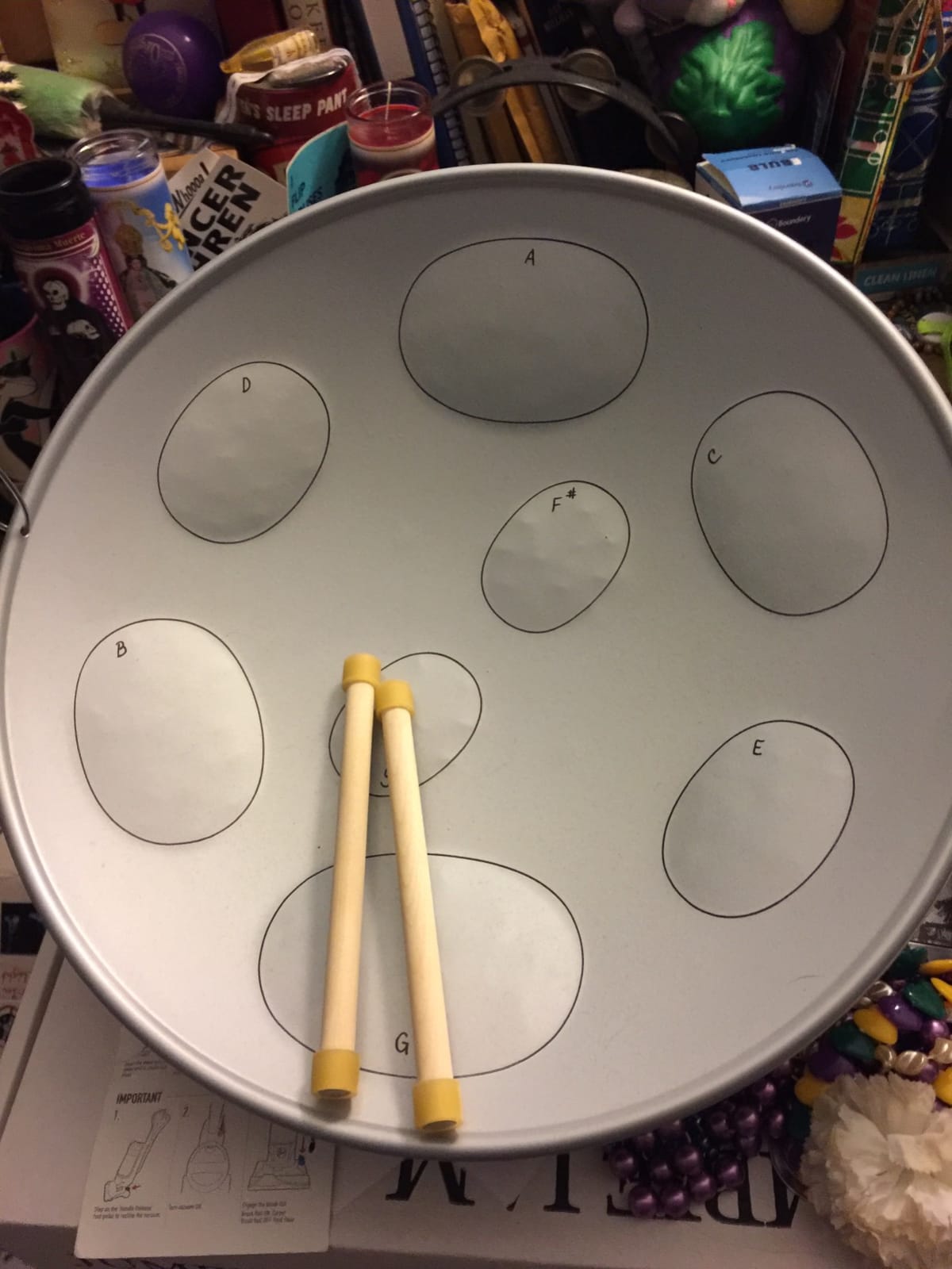 JJ Jumbie Jam Steel Ready to Play Kit-Silver G-Major with Table Top Stand-Made in USA (W1084) customer photo 1