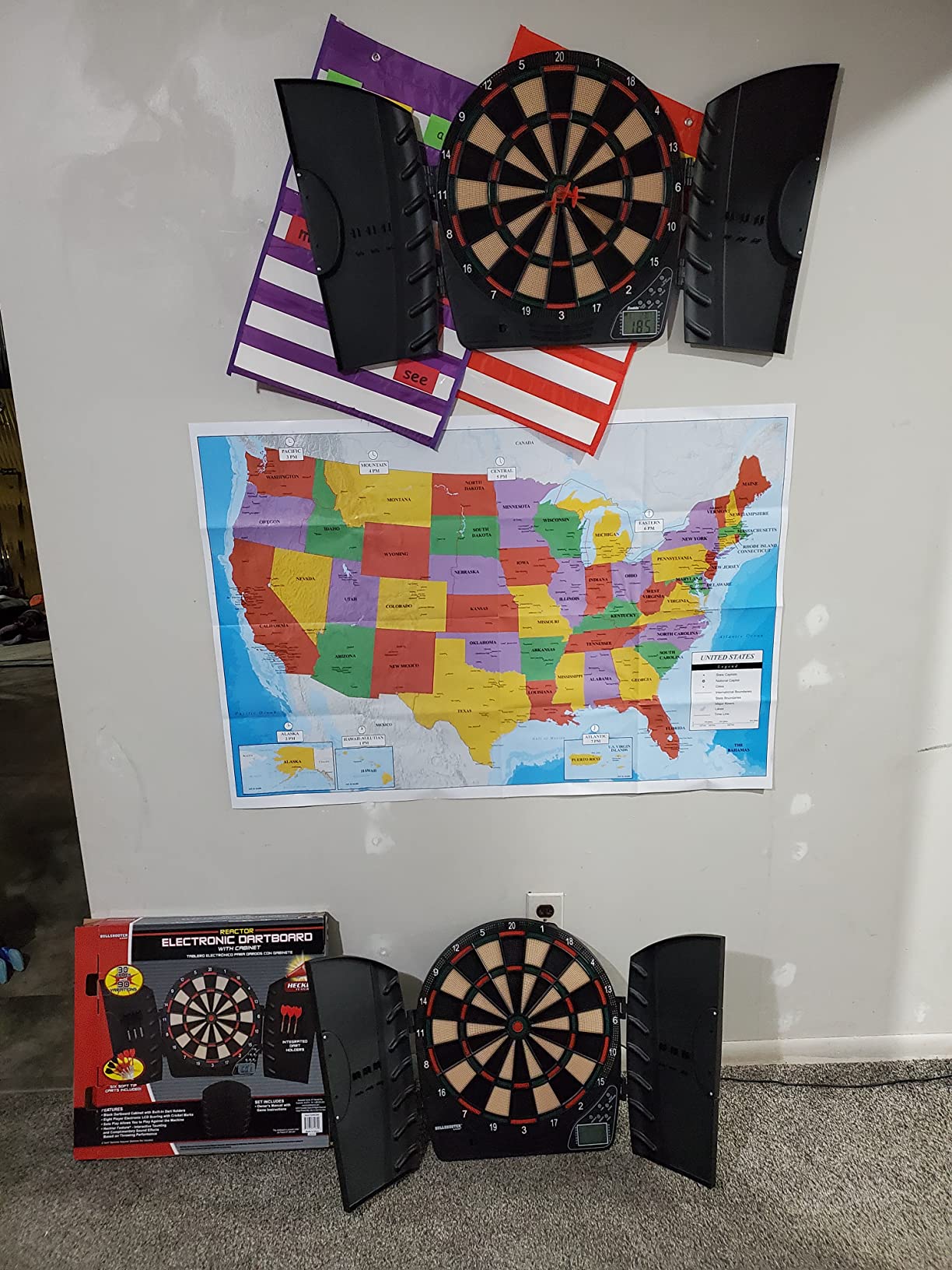 Franklin Sports Electronic Dart Board Set - Soft Tip Electric Dartboard with Digital Scoreboard customer photo 2