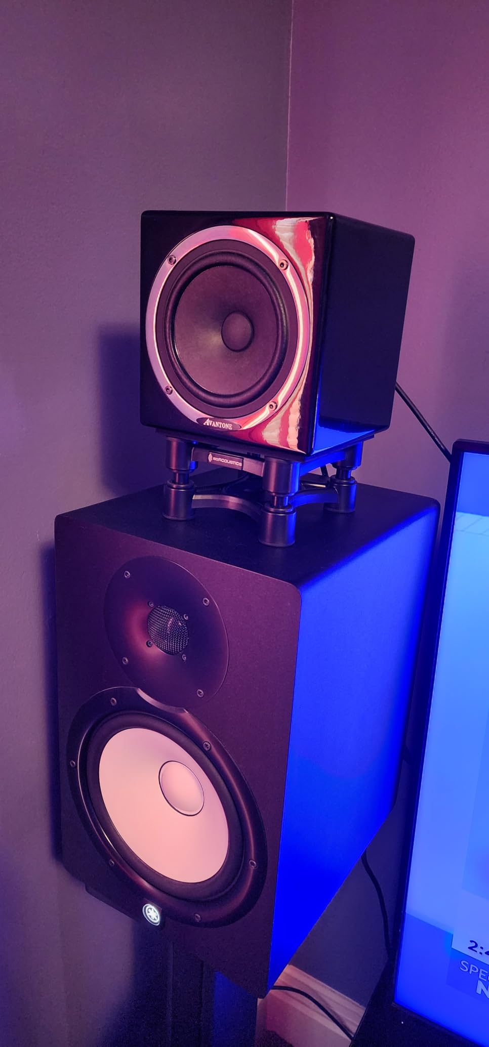 IsoAcoustics Iso-Stand Series Speaker Isolation Stands with Height & Tilt Adjustment: Iso-130 (5.1