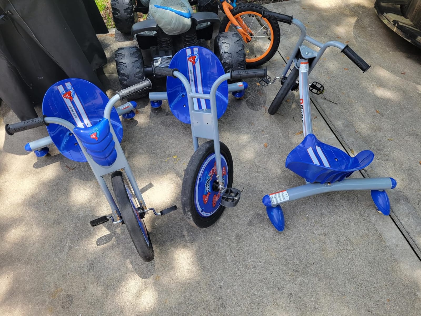 RipRider Powerrider 360 Drift Trike | Electric Powered Spin Triycle (Blue) | Leg-Powered Drift Trike; 360 Spins, No Motor | Iconic Wheeled Ride-On For Kids Age 5+ customer photo 1
