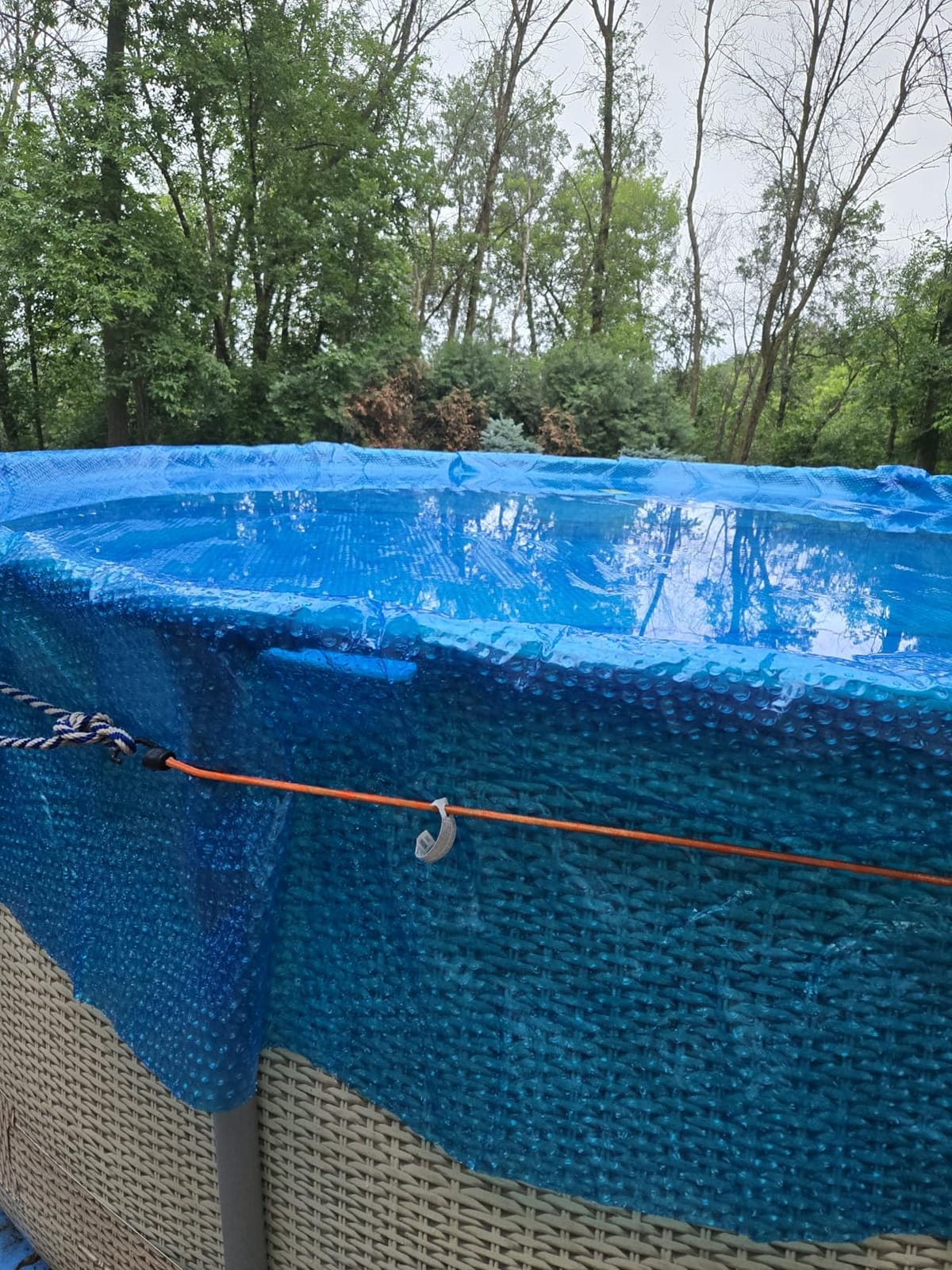 Sun2Solar Blue 18 ft Round Solar Cover | 8 Mil | Heat Retaining | Thermal Heating Blanket for Above Ground & Inground Swimming Pools | Sun Heats Pool | Bubble Heating Blankets | 800 Series customer photo 1