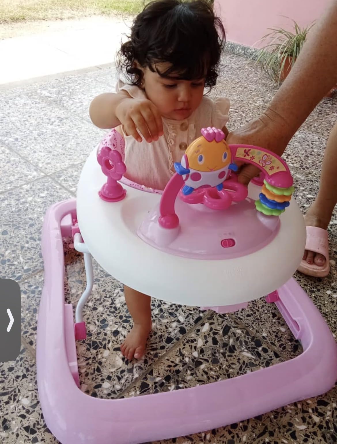 Bright Starts JuneBerry Walk-A-Bout Baby Walker and Entertainer, with Easy Fold Frame for Storage, Ages 6 Months + customer photo 2