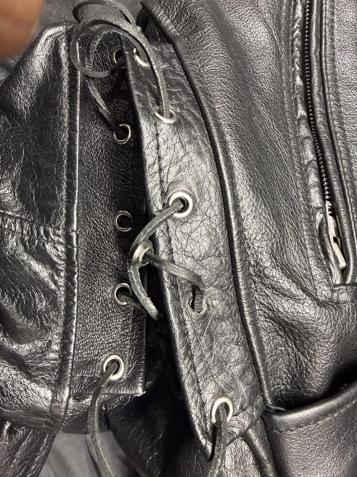 Milwaukee Leather SH1011 Men's Classic Brando Premium Leather Black Motorcycle Riders Leather Jacket w/Side Laces customer photo 2
