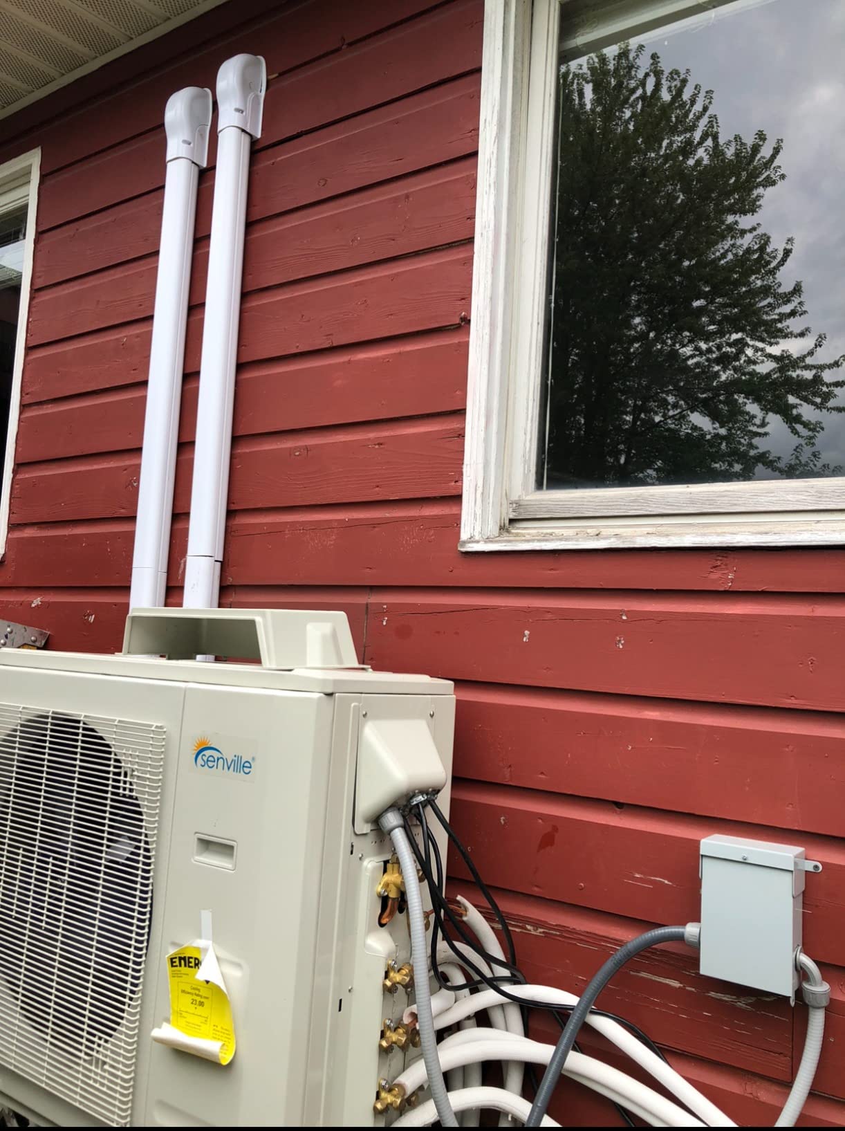 Senville Mini Split AC/Heating System, 4 Zone, White, 36000 BTU | Energy Star Certified, Works with Alexa, Ductless Inverter, 3 Ton, AHRI Certified customer photo 2