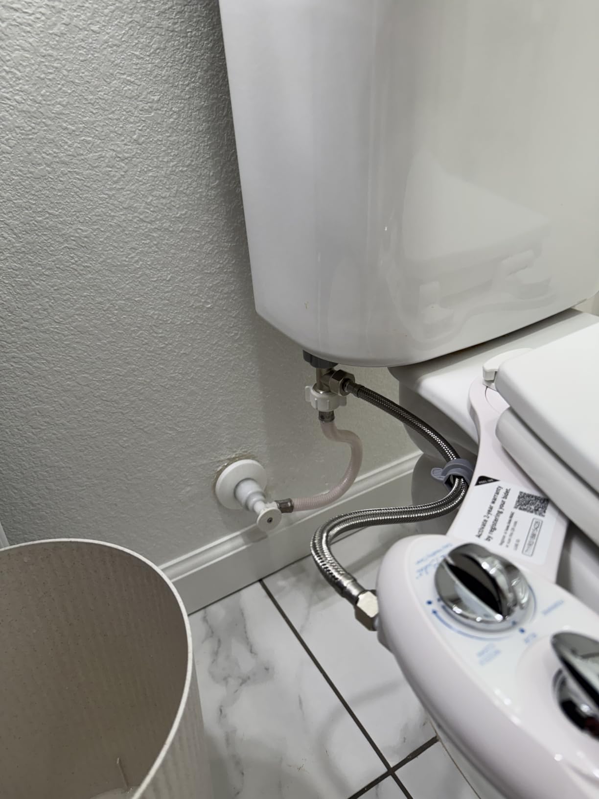 LUXE Bidet NEO 180 - Non-Electric Bidet Attachment for Toilet Seat, White | Dual Nozzle, Self-Cleaning, Adjustable Water Pressure, Rear & Feminine Wash, with Lever Control customer photo 1