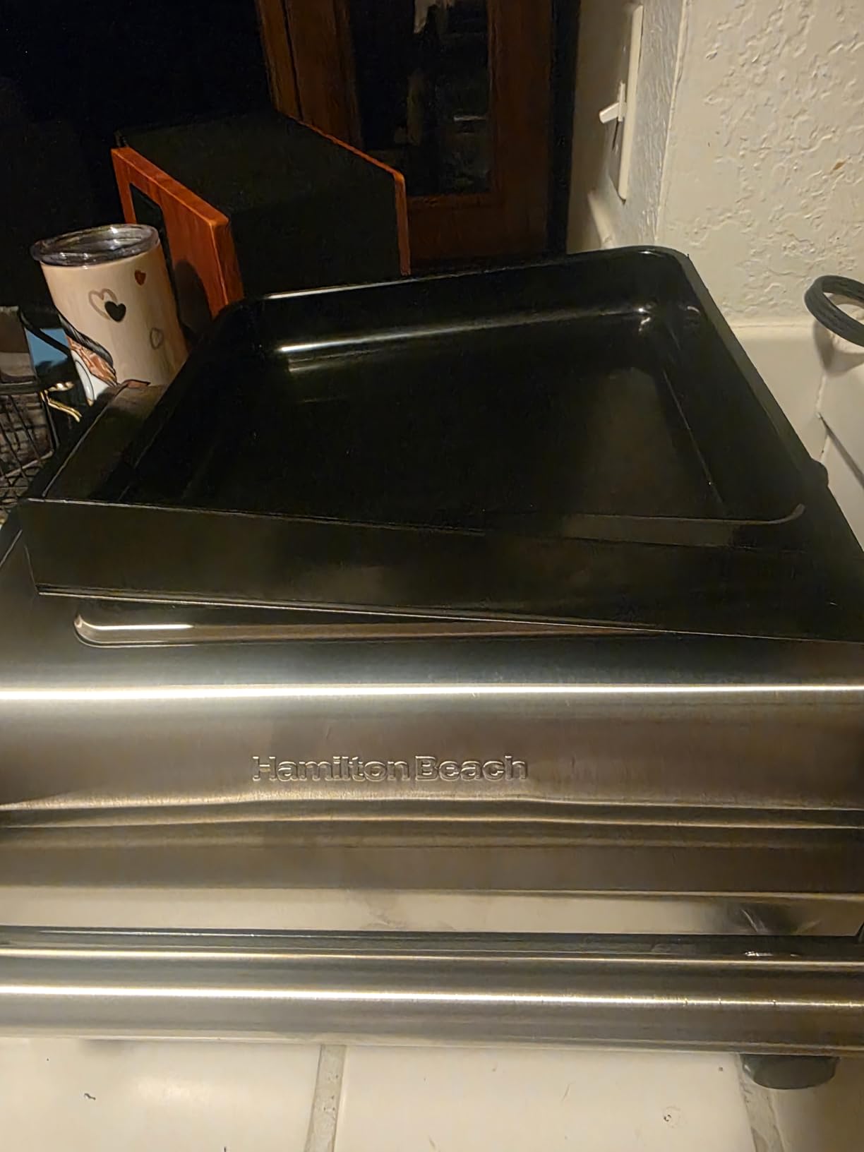 Hamilton Beach Electric Indoor Searing Grill With Lid & Viewing Window, 118 sq. in. PFAS-Free Non-Stick, Stainless Steel customer photo 1