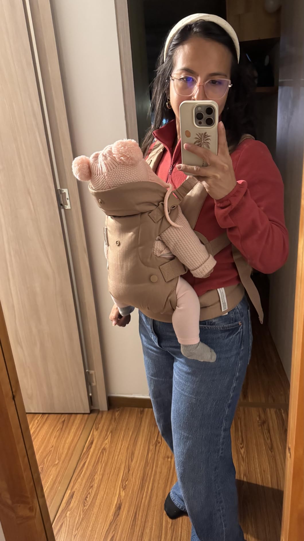 Infantino Flip 4-in-1 Baby Carrier Convertible Ergonomic, Gray - Adjustable Fit, Enhanced Lumbar Support, Ergonomic Hands-Free Parenting, for Newborns and Toddlers customer photo 2
