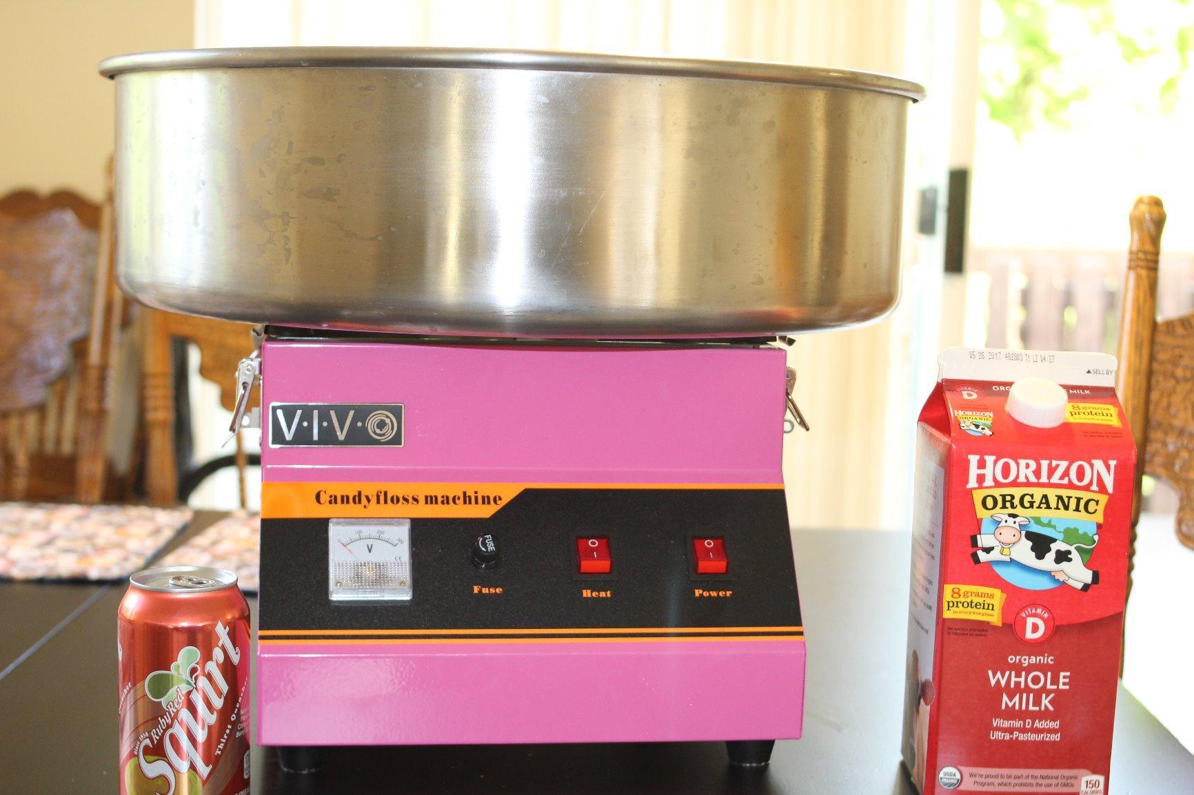 VIVO Pink 1030W Electric Cotton Candy Machine, CANDY-V001 | Commercial Candy Floss Maker, 20 in Stainless Steel Bowl with Sugar Scoop, Easy Home Use customer photo 2