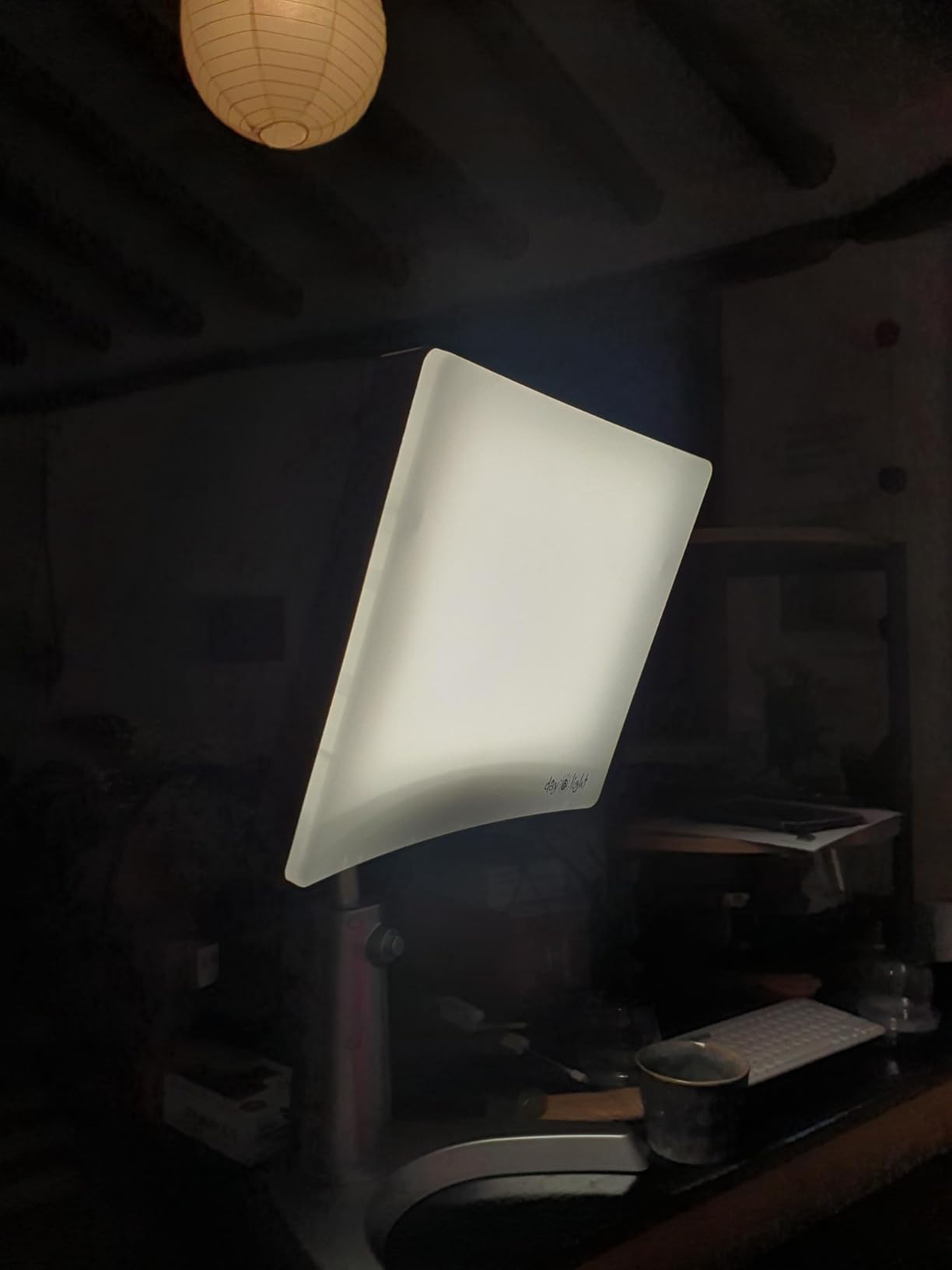Carex Day-Light Classic Plus Sunlight Therapy Lamp - 10000 LUX Therapy Lamp at 12 Inches, LED Bright White Light with Adjustable Height and Brightness Levels for Mood, White customer photo 2