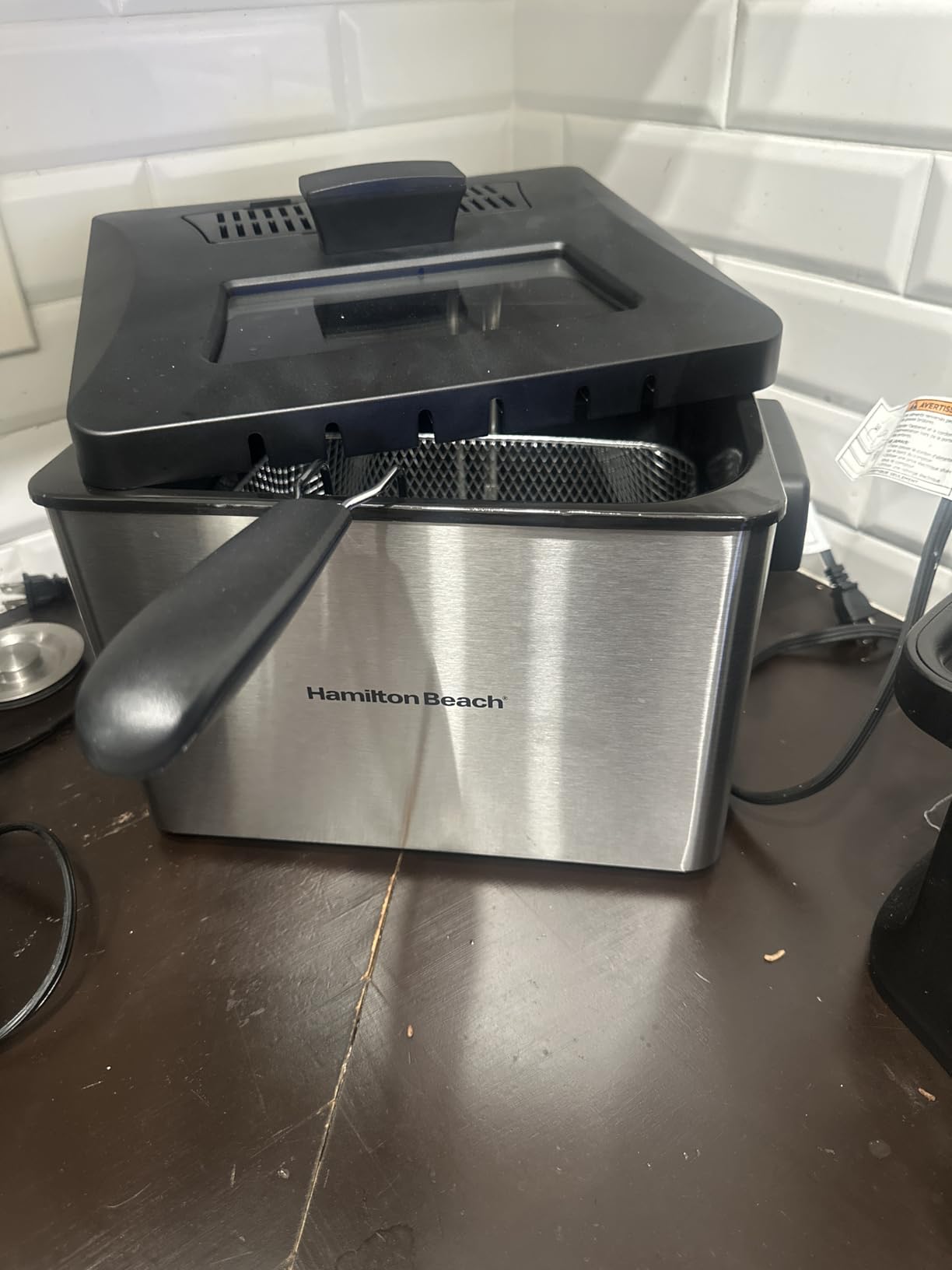 Hamilton Beach Professional Style Electric Deep Fryer With 2 Baskets | 4.5 Liter / 19 Cup Oil Capacity | 1800 Watts customer photo 1
