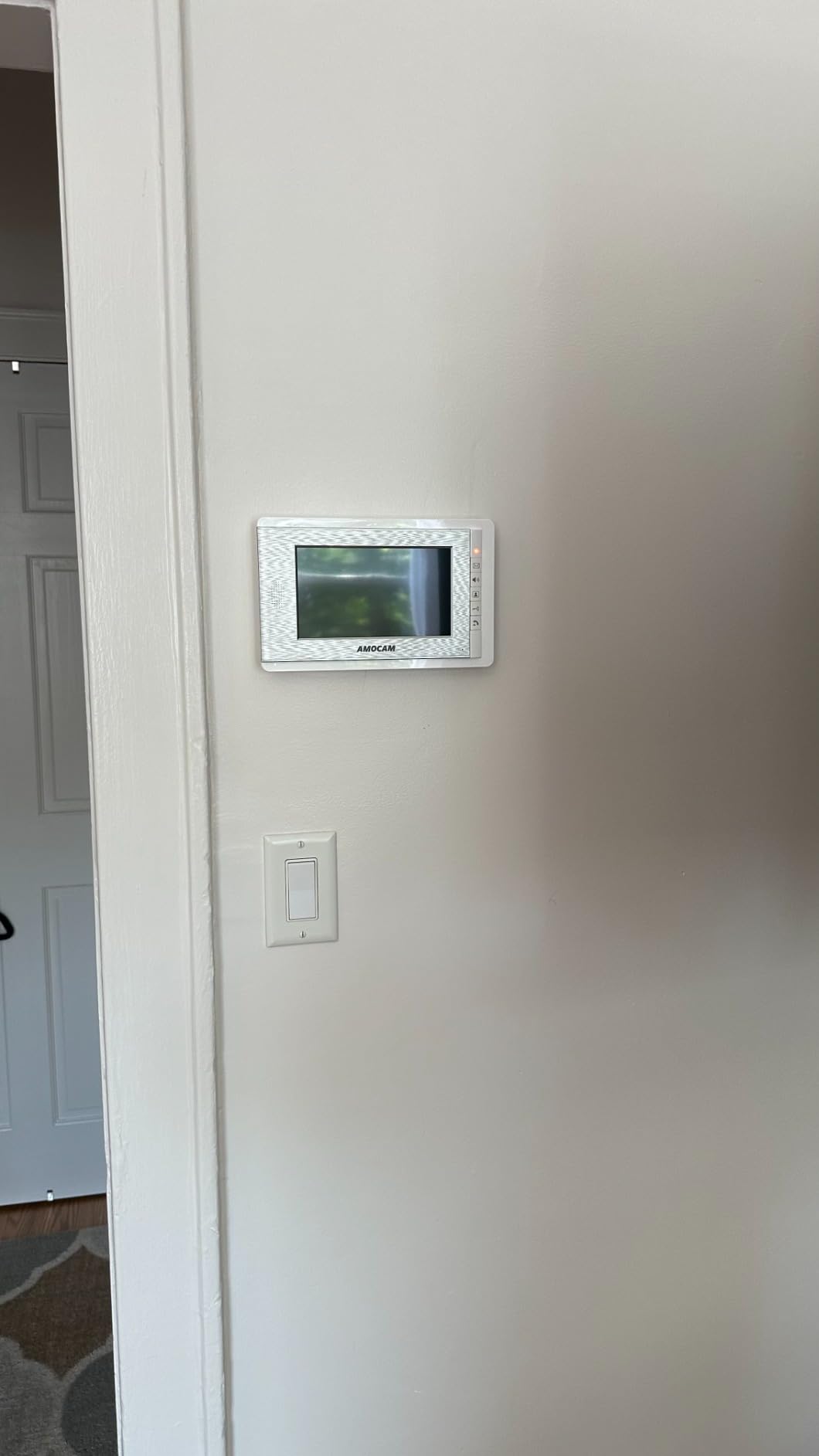 Apartment Video Intercom System, 4 Units Household Video Doorbell customer photo 1