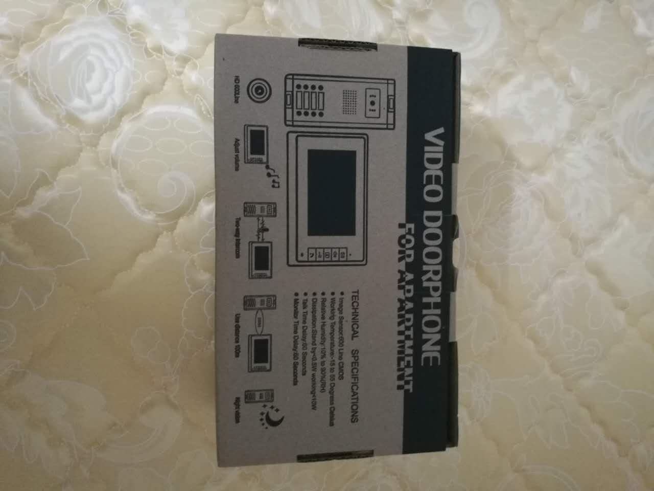 Apartment Video Intercom System, 4 Units Household Video Doorbell customer photo 2