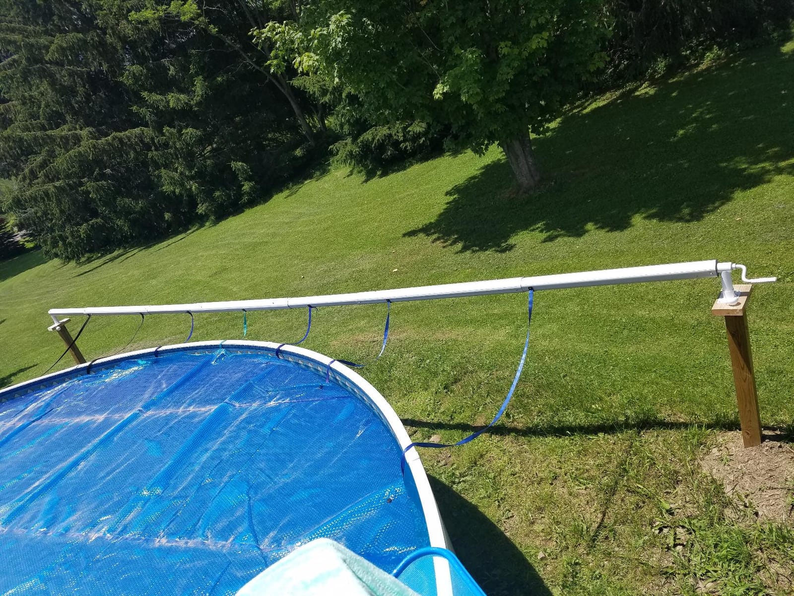 GLI Pool Products Whirlwind Above Ground Aluminum Solar Reel (Various Widths) (18 Ft Wide) customer photo 2