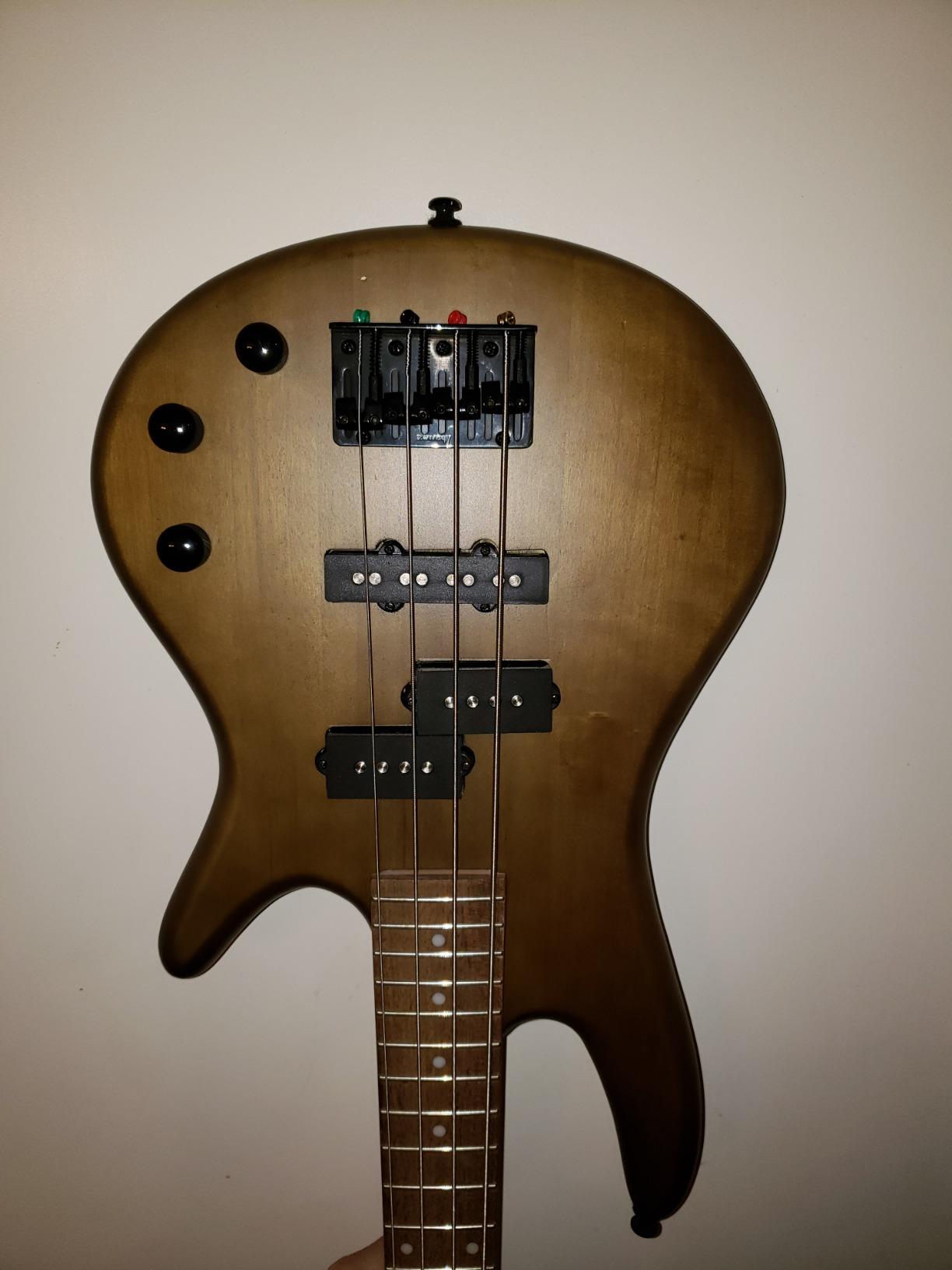 Ibanez GSRM20BWNF MiKro - Walnut Flat | Short-scale electric bass with mahogany body, PJ pickup configuration and 22 frets customer photo 1
