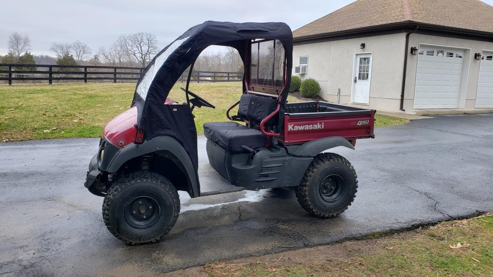 Classic Accessories QuadGear UTV Cab Enclosure, Fits Kawasaki Mule 600, 610, 610 4x4, 610 4x4 XC (2015 Models and Older), Black customer photo 1
