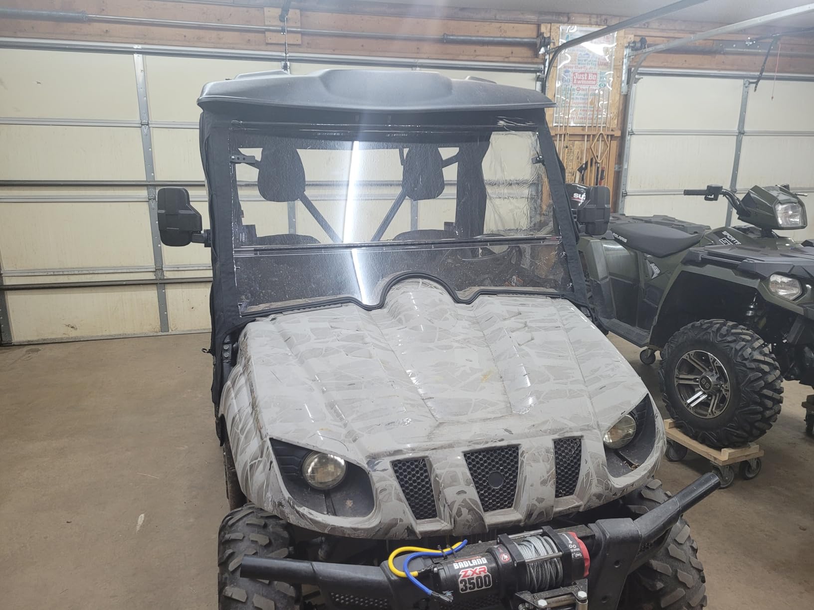 Classic Accessories QuadGear UTV Cab Enclosure, Fits Yamaha Rhino (with half doors - 2015 models and older), Black customer photo 2