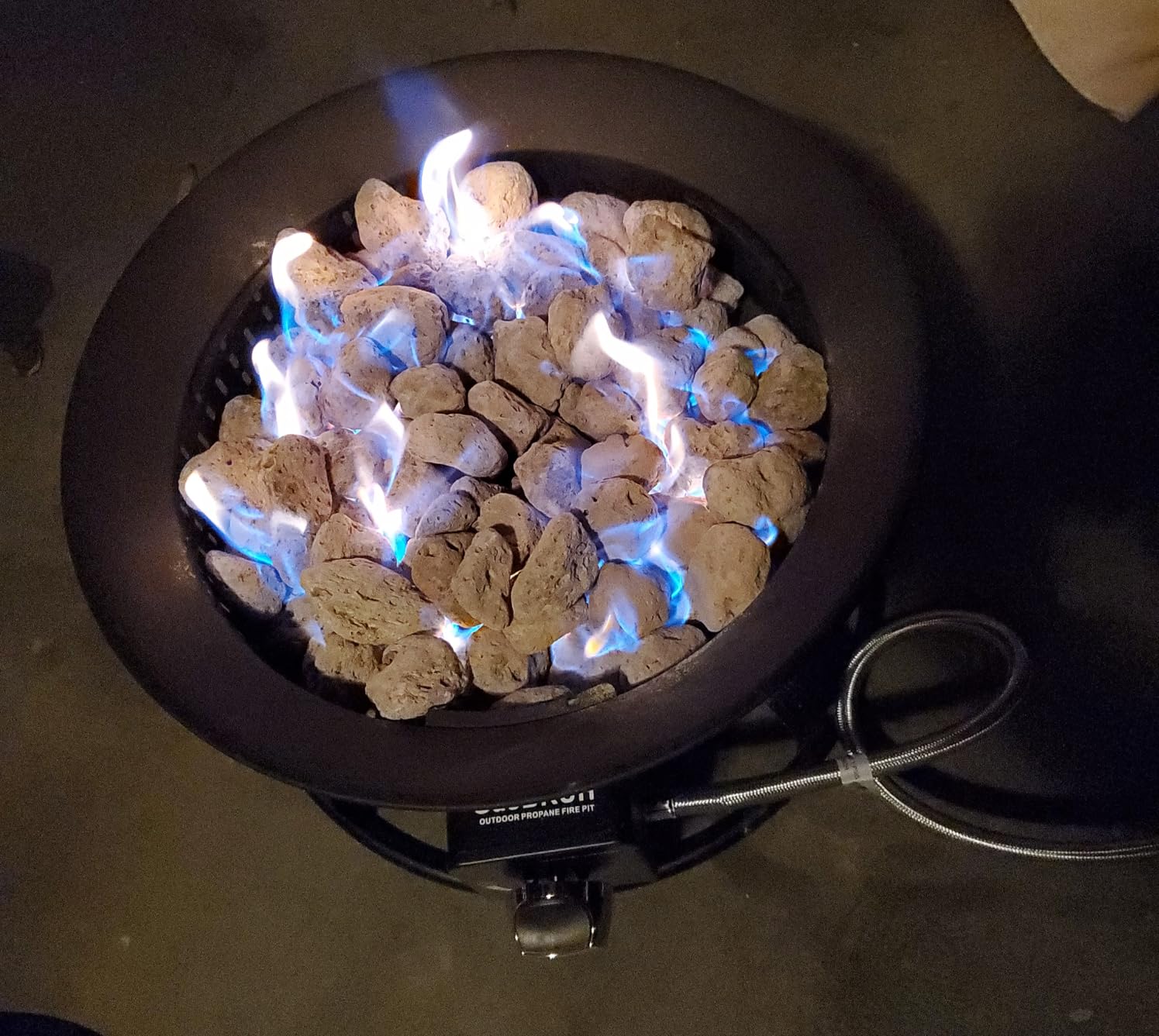 GasBRUH Outdoor Portable Propane Fire Pit, 19-Inch, 60,000 BTU with Cover & Carry Kit, Camping Propane Fire Pits, Gas Firebowl, Portable Gas Fire Pit for Outside Patio, Backyard, Camping, RV, Deck, Tailgating customer photo 1