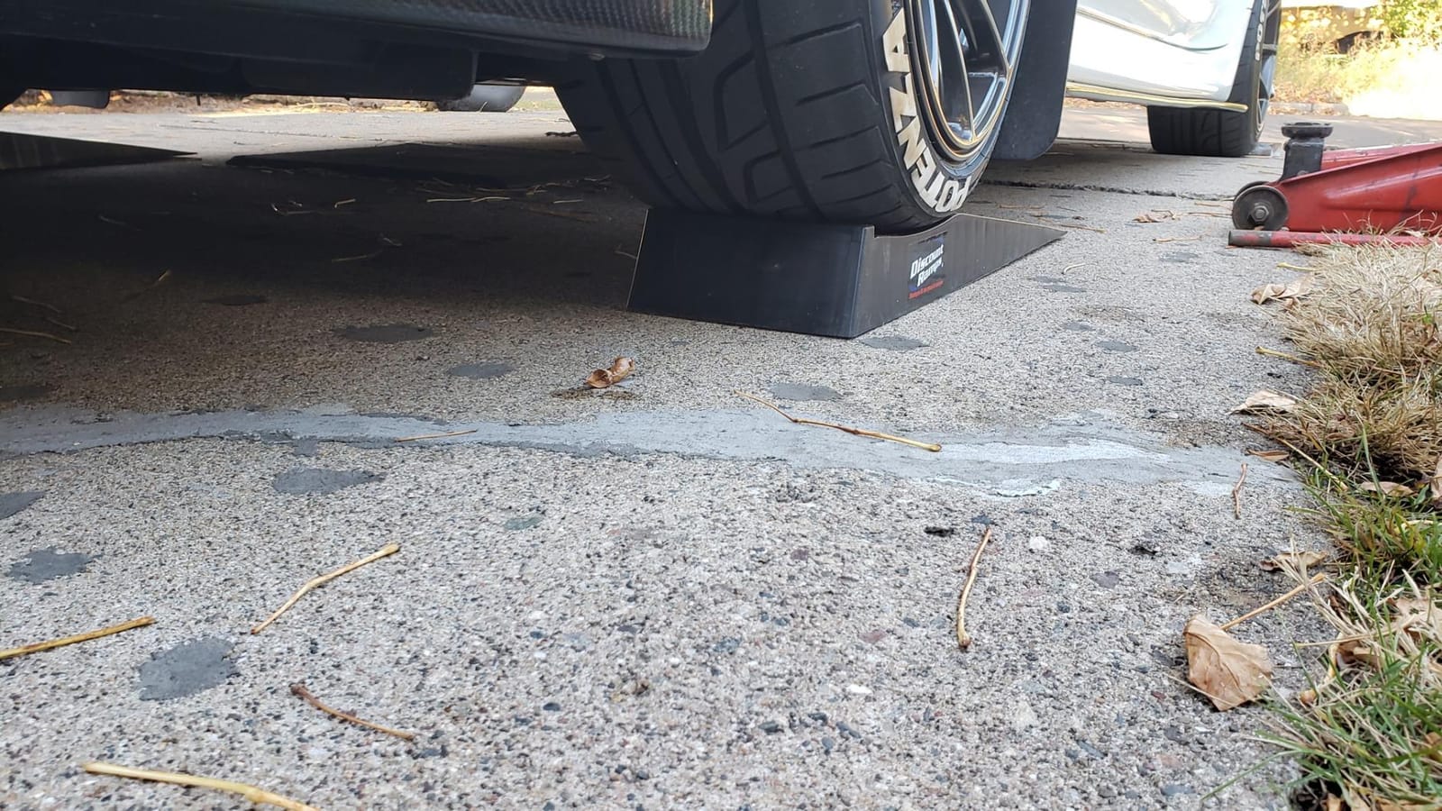 Low Car Ramps for Oil Change, 5,000 lb GAWR, 2.5