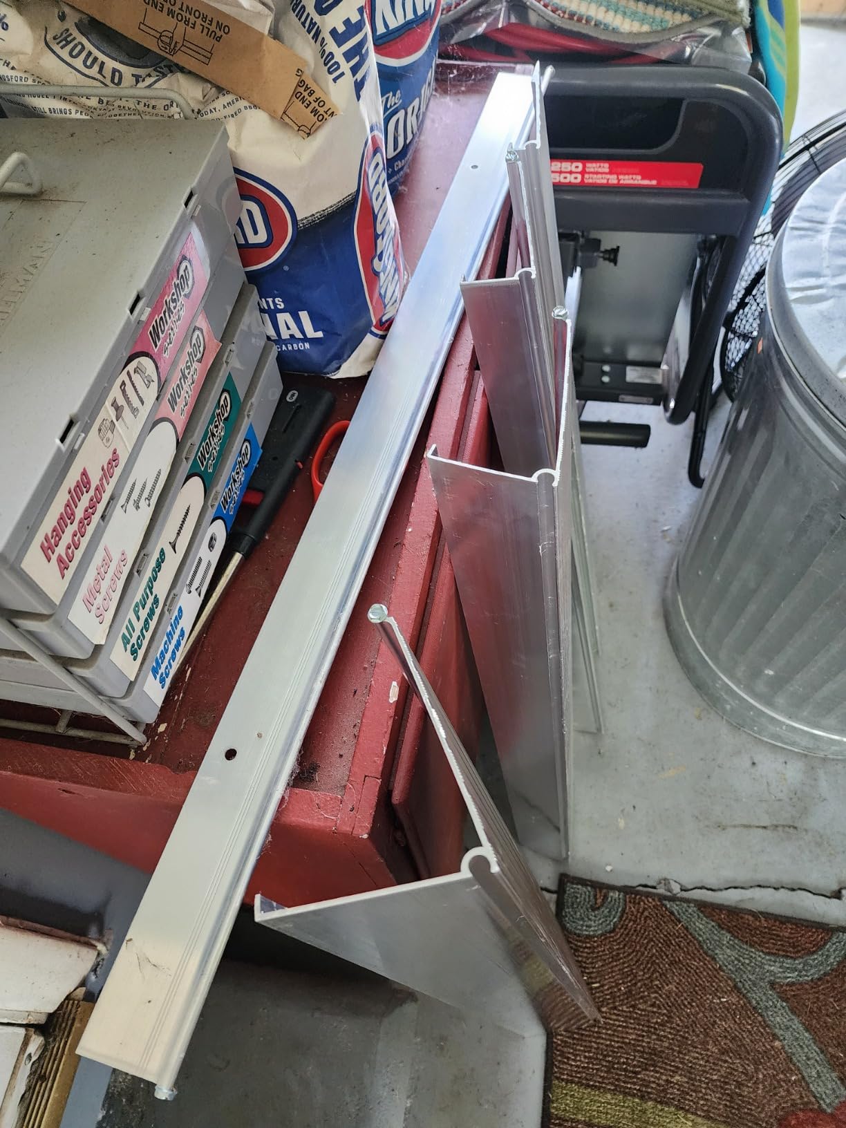 EZ-ACCESS Transitions Modular Entry Ramp, Self Supporting, Aluminum, 1 in | For Home Steps, Door Thresholds, and Sliding Doors, Adjustable Modular Transitions, Walker and Wheelchair Access, 1