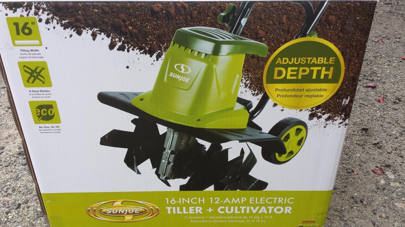 Sun Joe Corded Electric Garden Tiller & Cultivator with Steel Tines, TJ603E | 16 In, 12-Amp Motor - Heavy-Duty Tilling Machine and Power Tools for Lawn, Yard, and Gardening Care customer photo 1
