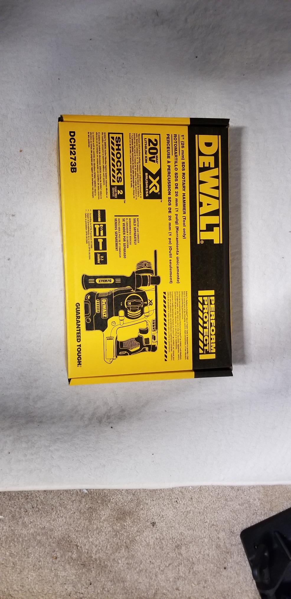 DEWALT 20V MAX SDS Rotary Hammer Drill, Cordless, 3 Application Modes, Bare Tool Only (DCH273B) customer photo 2