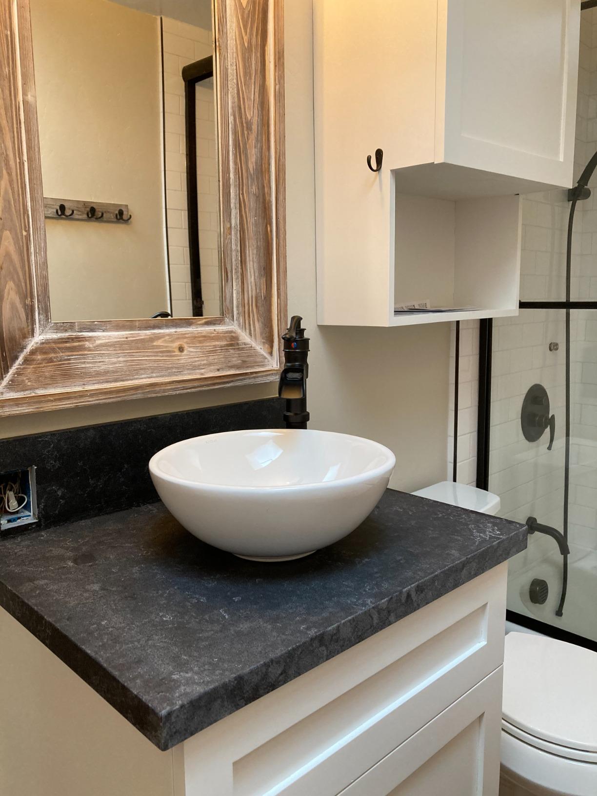 KRAUS Elavo Round Vessel White Porcelain Ceramic Bathroom Sink, 14 inch KCV-341 customer photo 1