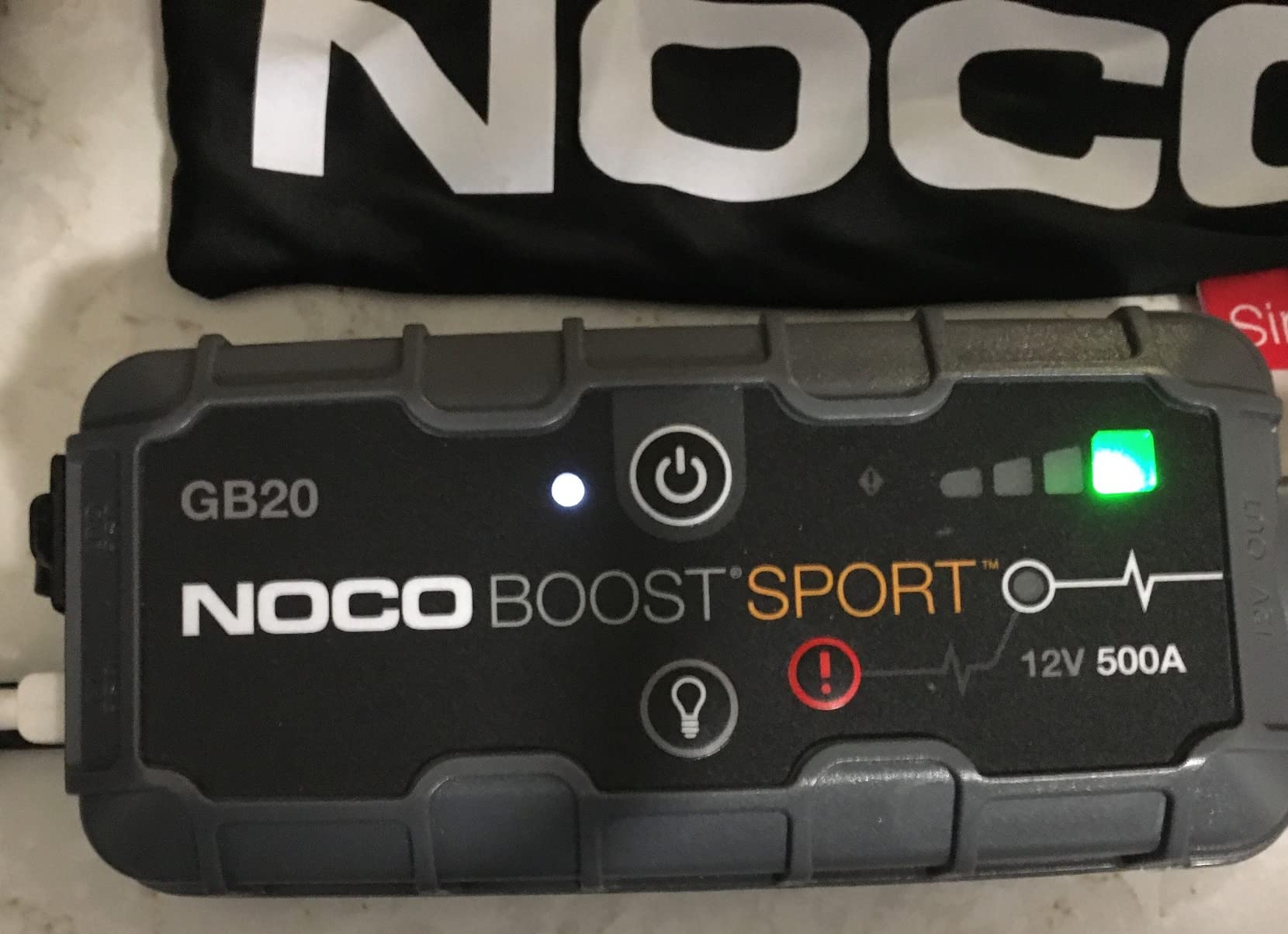 NOCO Boost GB20 500A UltraSafe Jump Starter, 12V Lithium Battery Booster | Spark-Proof & Reverse Polarity Protection, For Car, Truck, Motorcycle, SUV, Boat, ATV, RV, up to 4.0L Gas customer photo 2