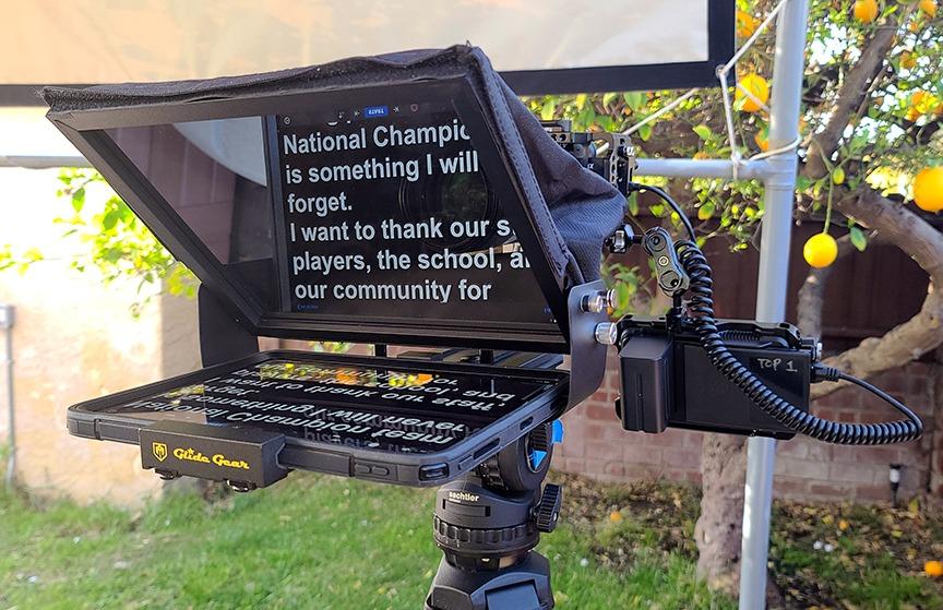 Glide Gear TMP 100 Teleprompter - DSLR, Tablet, Smartphone - 12 inch Glass, Carry Case, No Assembly customer photo 2
