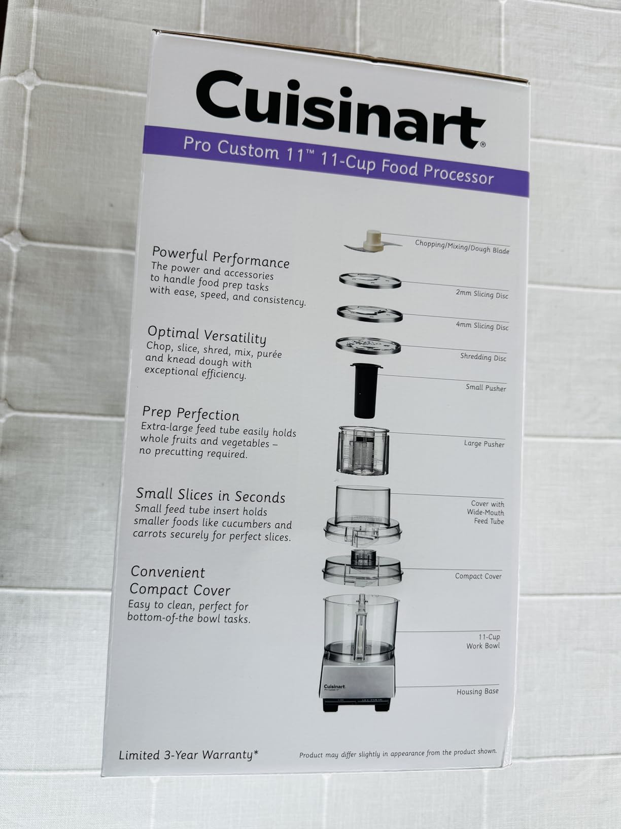 Cuisinart Pro Custom 11 Stainless Steel Electric Chopper & Kitchen Food Processor, 11-Cup, Chrome, DLC-8SBCYP1 customer photo 1