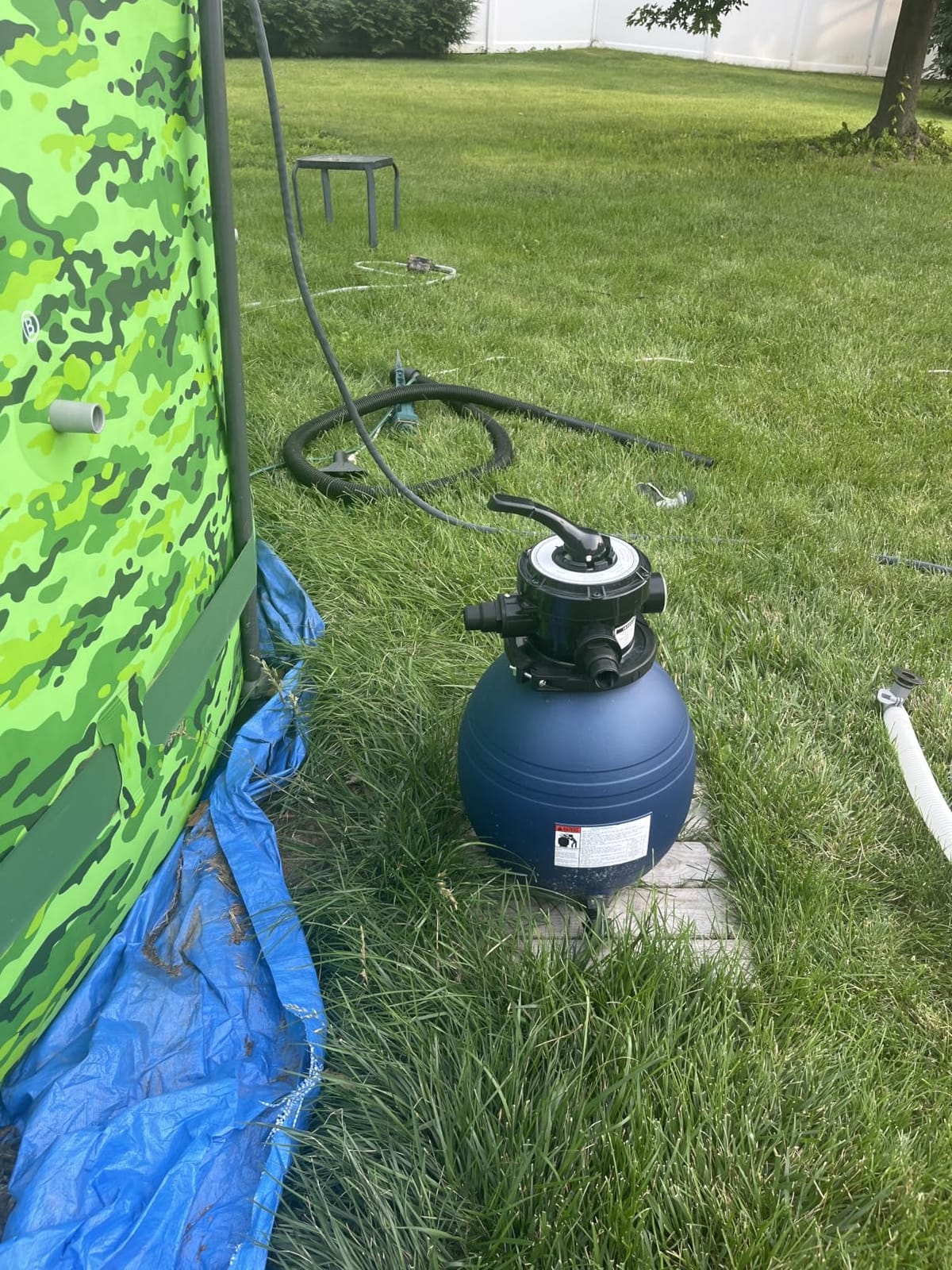 Swimline Sand Filter Pump for Above Ground Pool - 14'', 0.45THP, 2400 GPH Pump Flow Rate, 4 Way Multi Port Valve, Easy Installation customer photo 2
