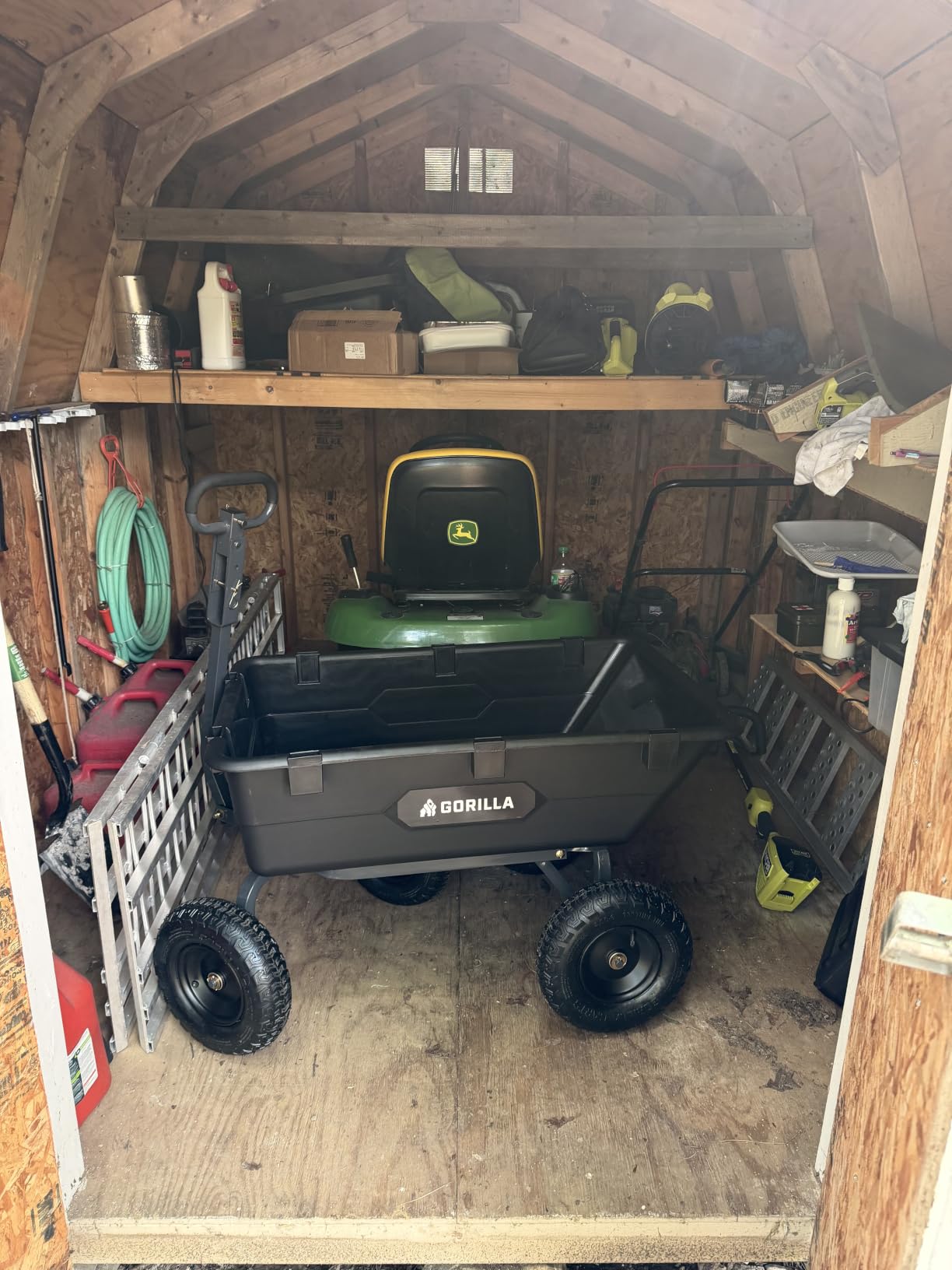 Gorilla Carts Poly Dump Cart, 1200 lb. Capacity, 6 Cu Ft with Quick-Release Dump customer photo 1