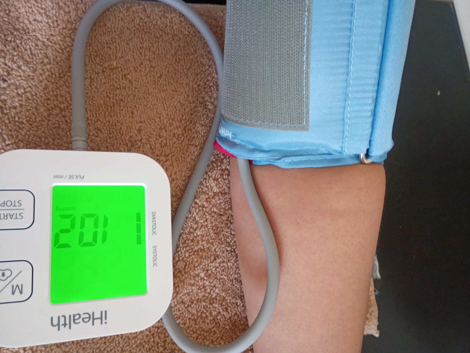 iHealth Track Smart Upper Arm Blood Pressure Monitor with Wide-Range Cuff | Bluetooth BP monitor for standard to large adult arms, compatible with iOS and Android customer photo 2